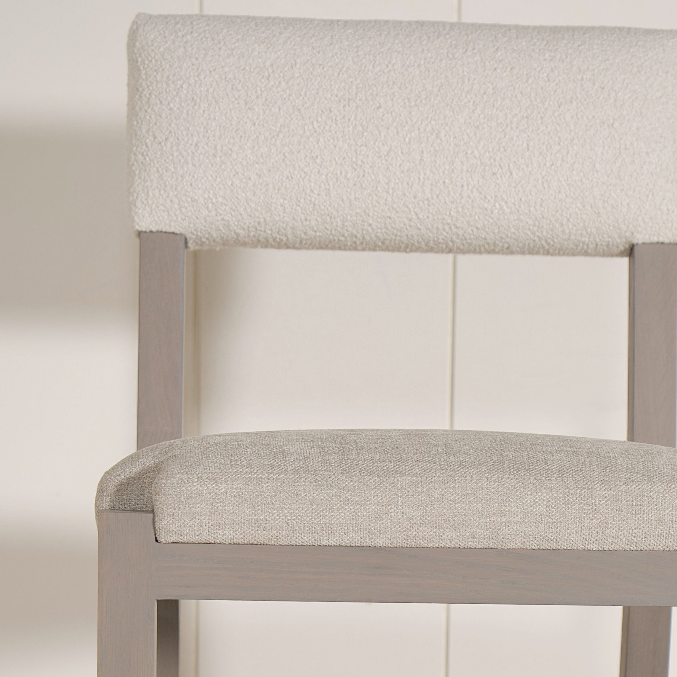 As Shown: in Sawyer Pewter seat and Rome Ivory back, Antique Beige (Discontinued Finish) finish.