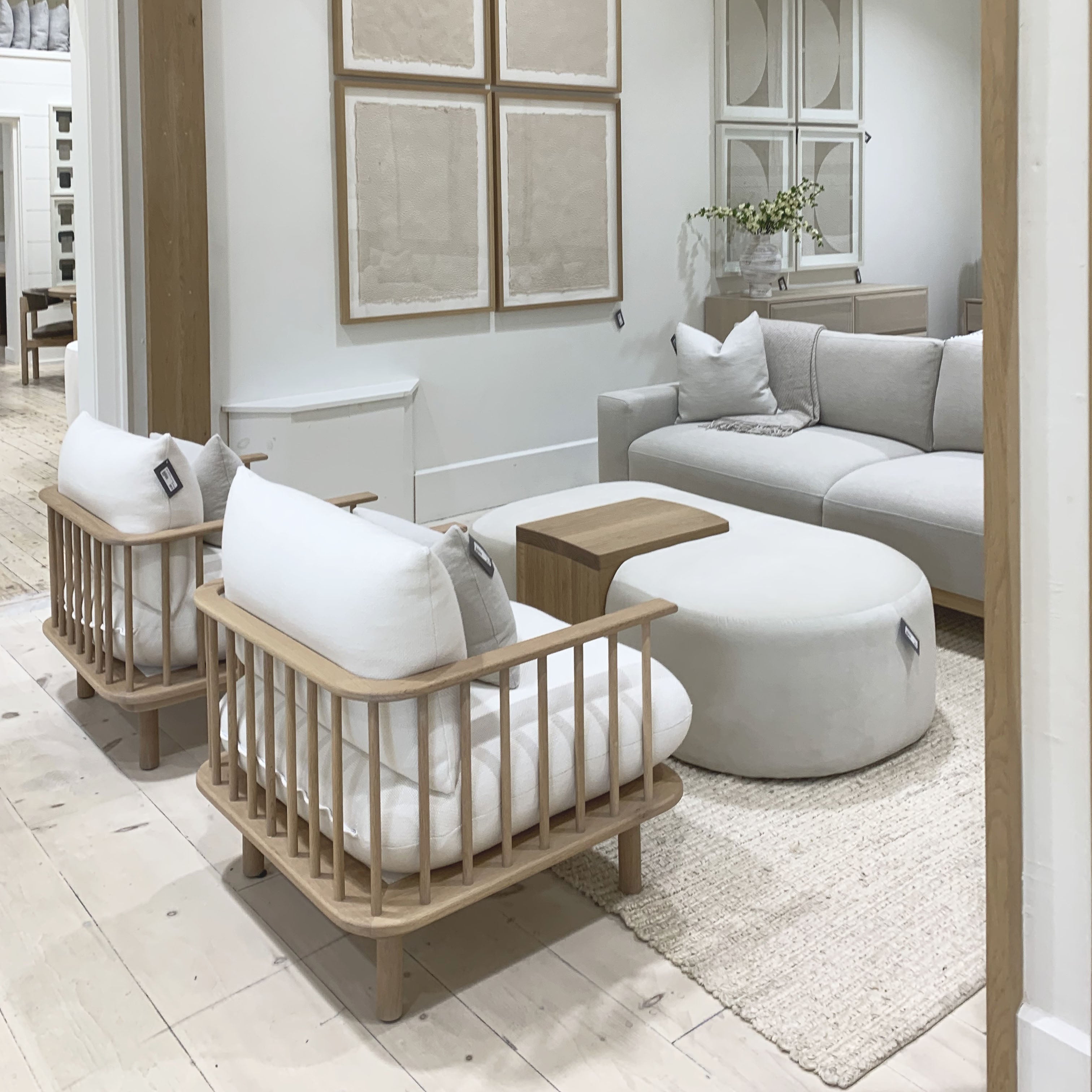 As Shown: in COM, custom oak finish