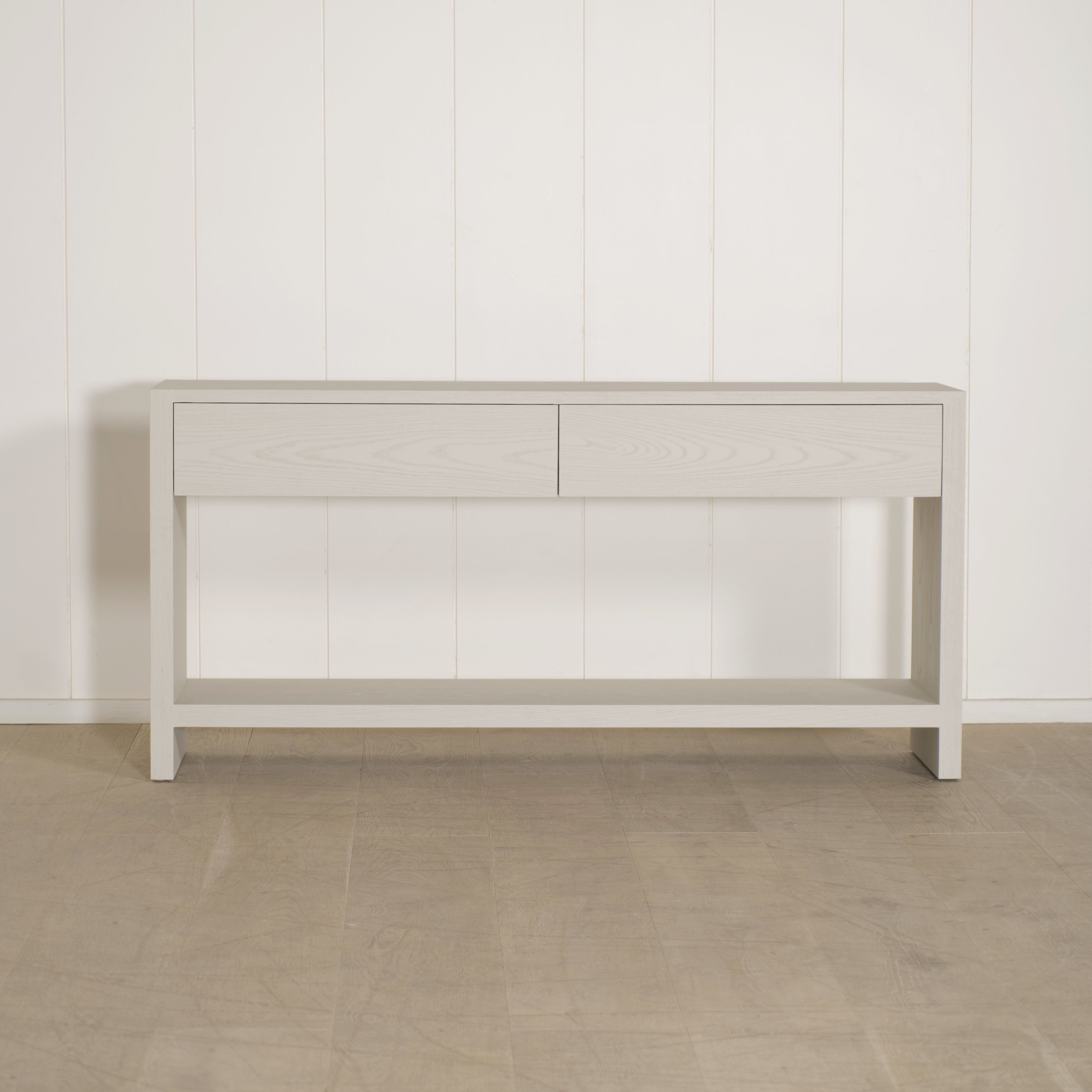 As Shown: in Wirebrushed Painted Revere Pewter color.