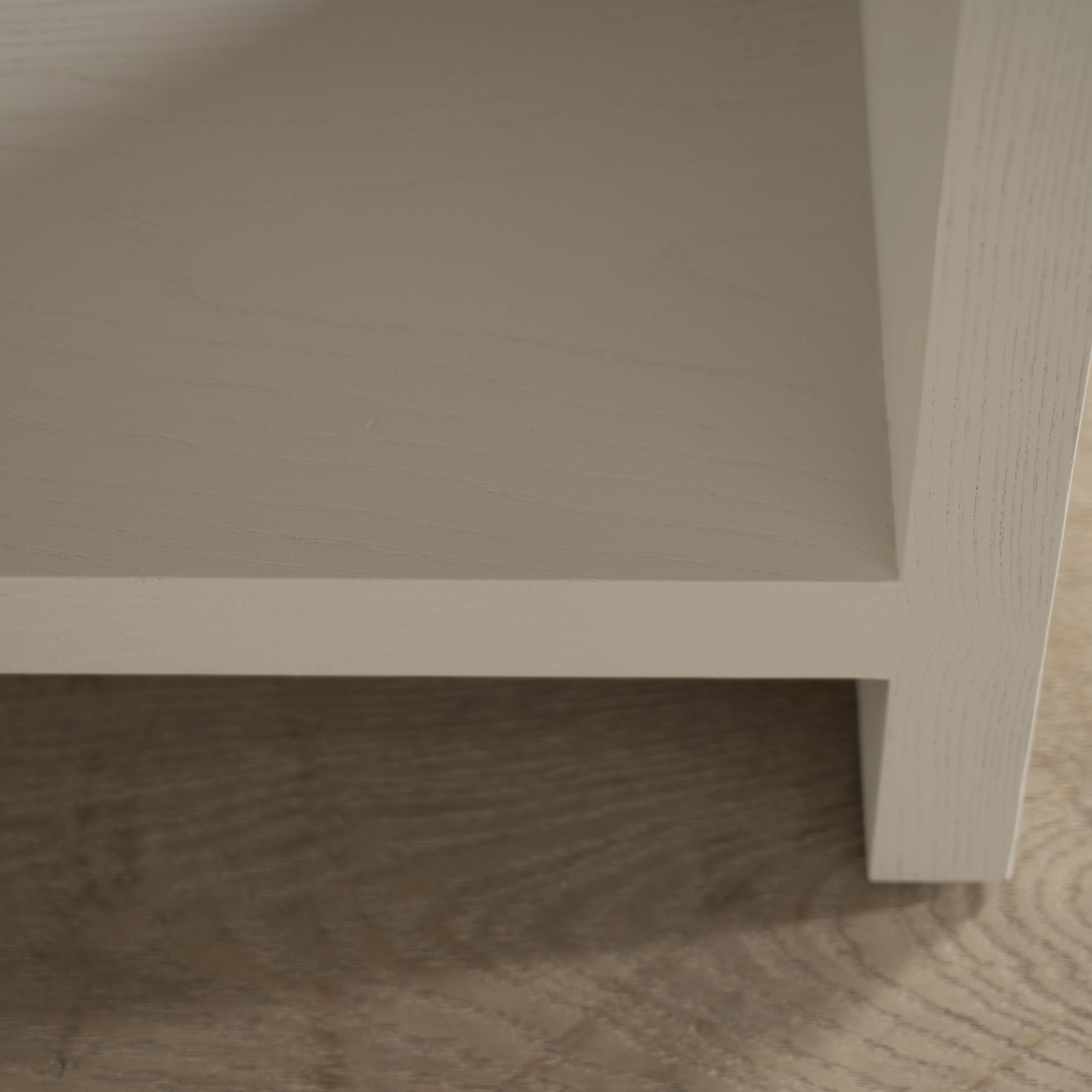 As Shown: in Wirebrushed Painted Revere Pewter color.