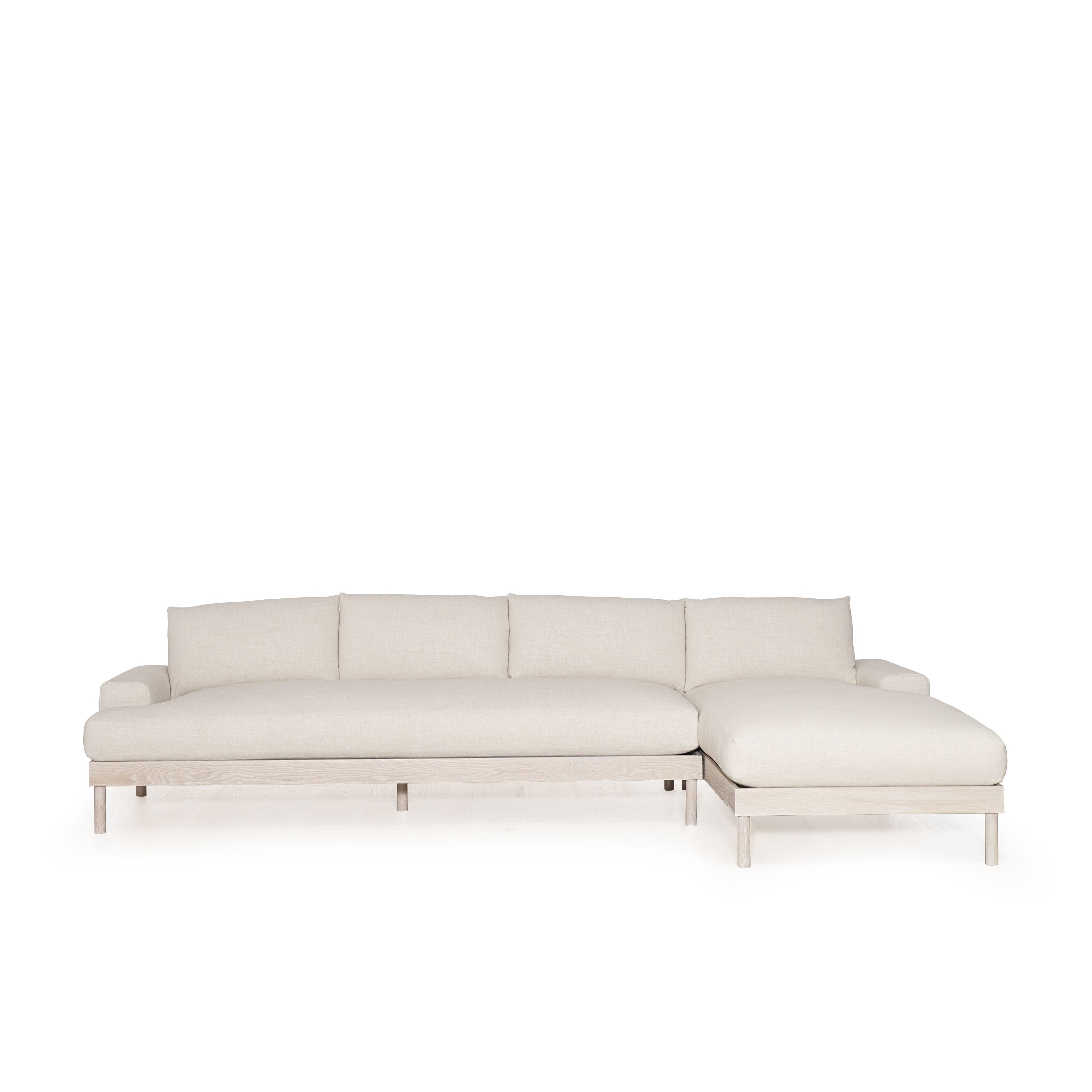 As Shown: in Belgian Oatmeal, Mint White Super White finish.