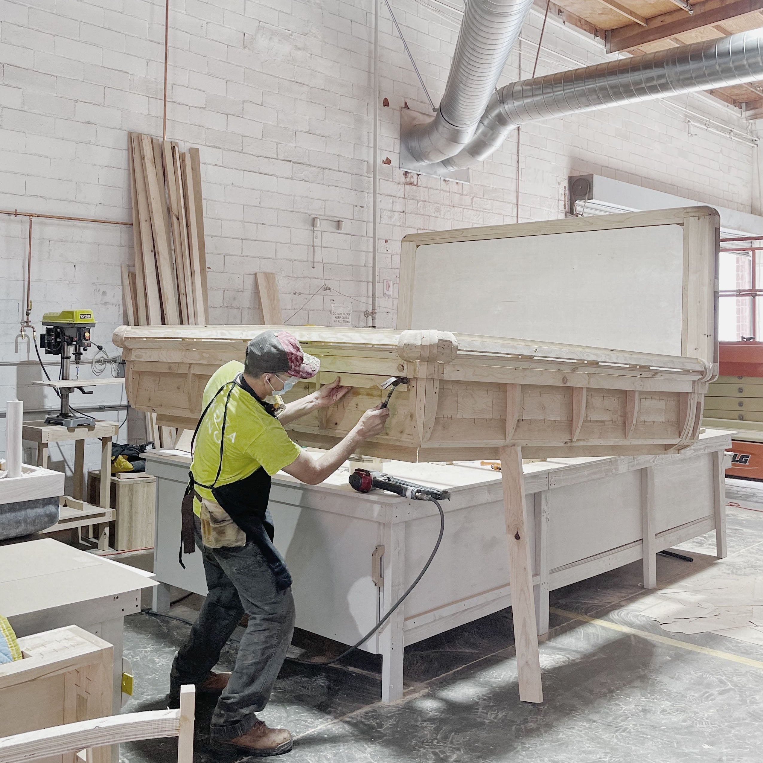 As Shown: in Bellamy Moss. Oak finished in Mint White Super White.