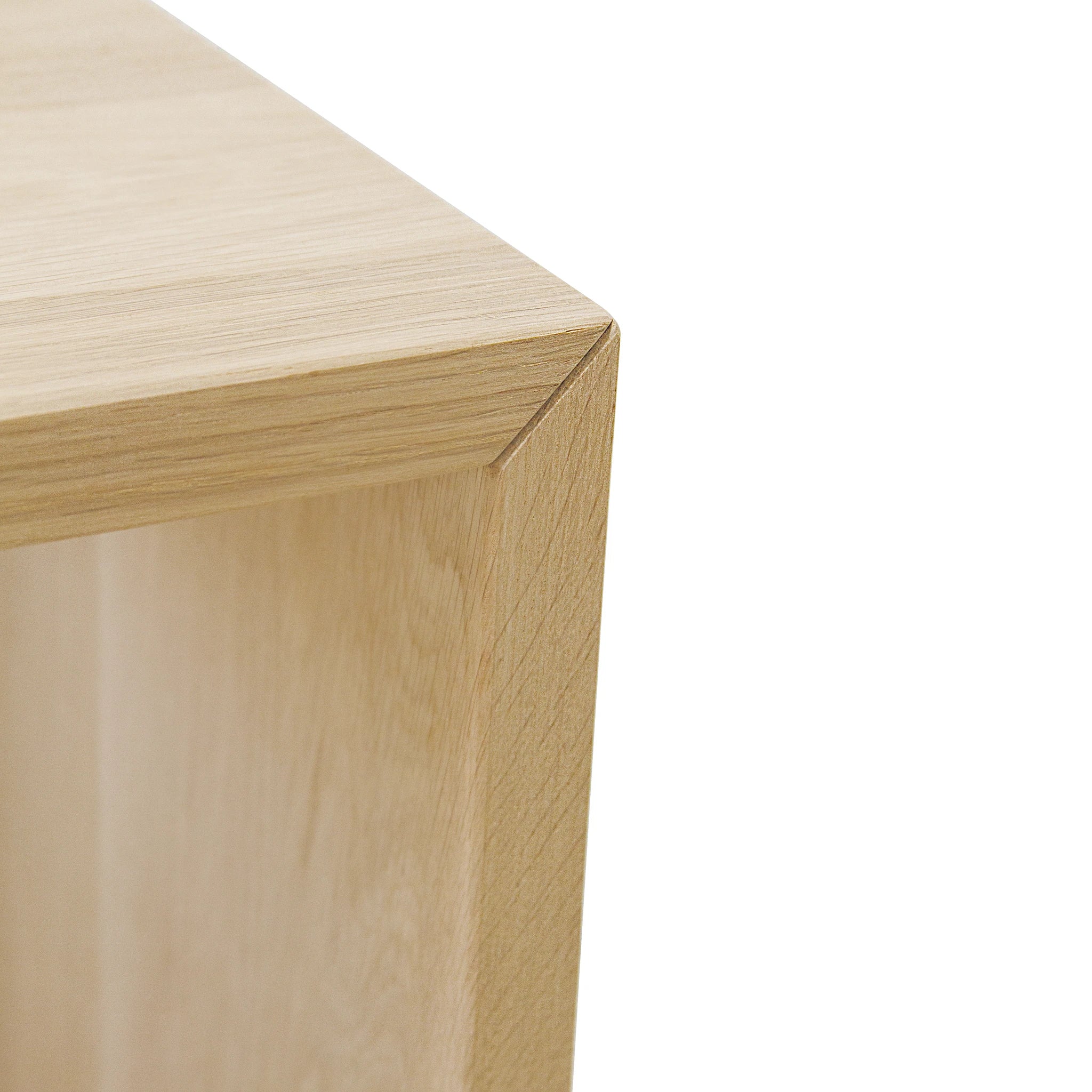 As Shown: Oak finished in Beach White