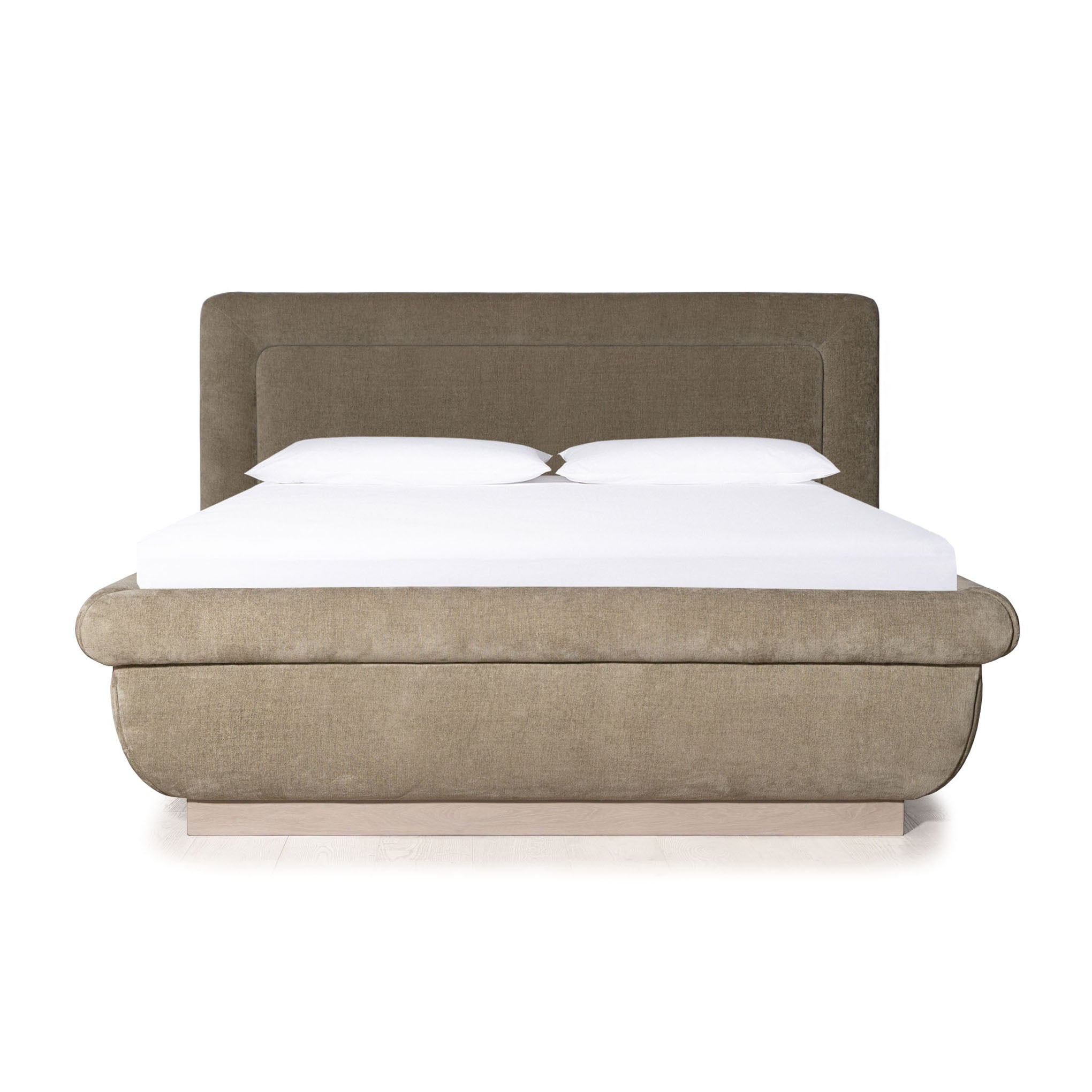 As Shown: in Bellamy Moss. Oak finished in Mint White Super White.