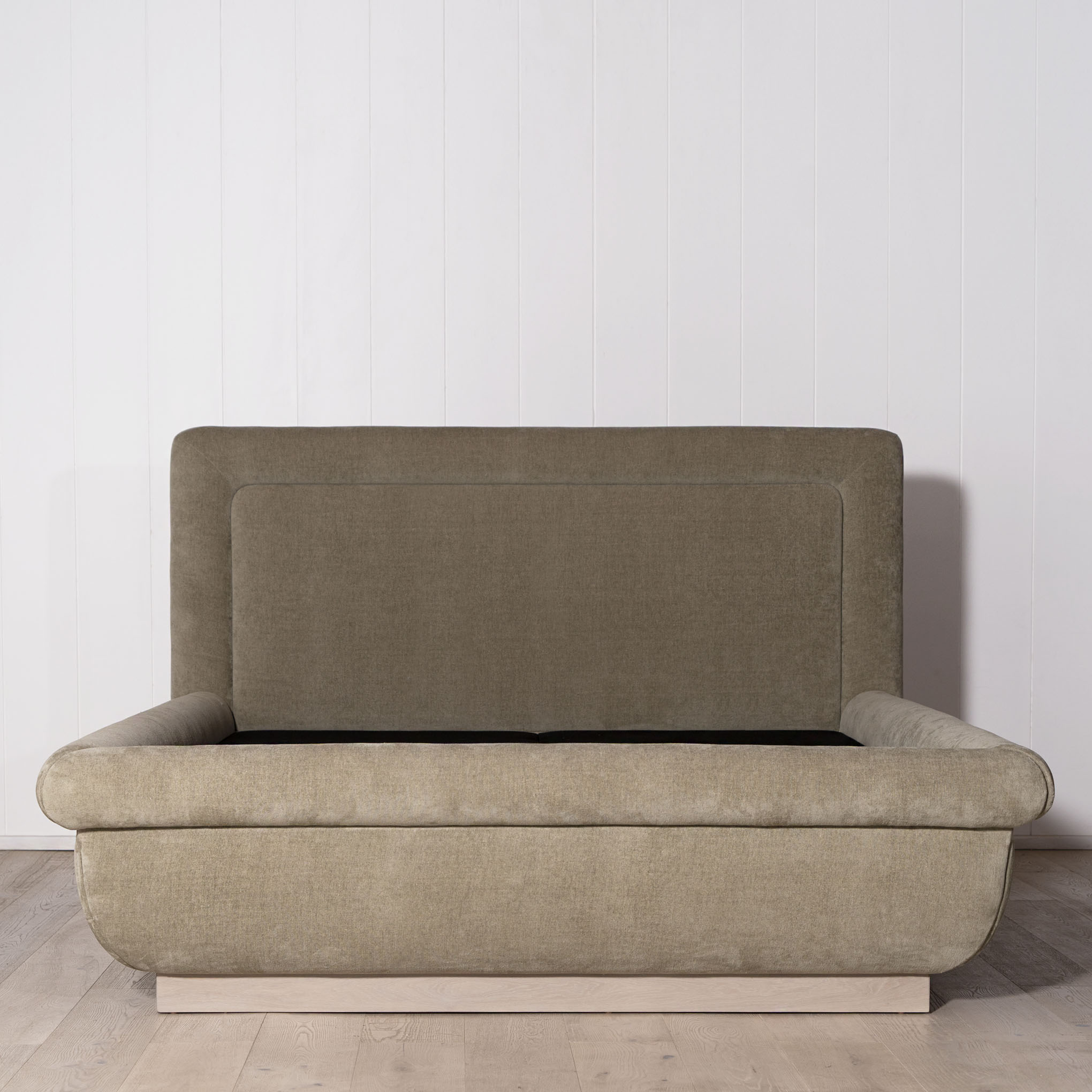 As Shown: in Bellamy Moss. Oak finished in Mint White Super White.