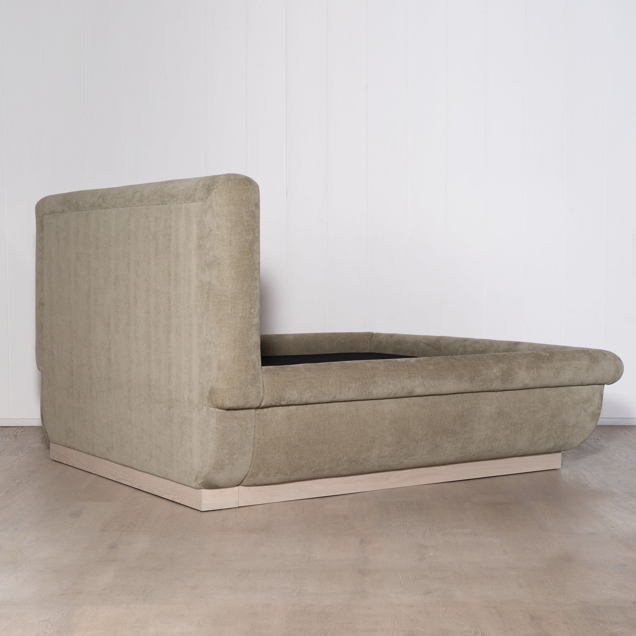 As Shown: in Bellamy Moss. Oak finished in Mint White Super White.