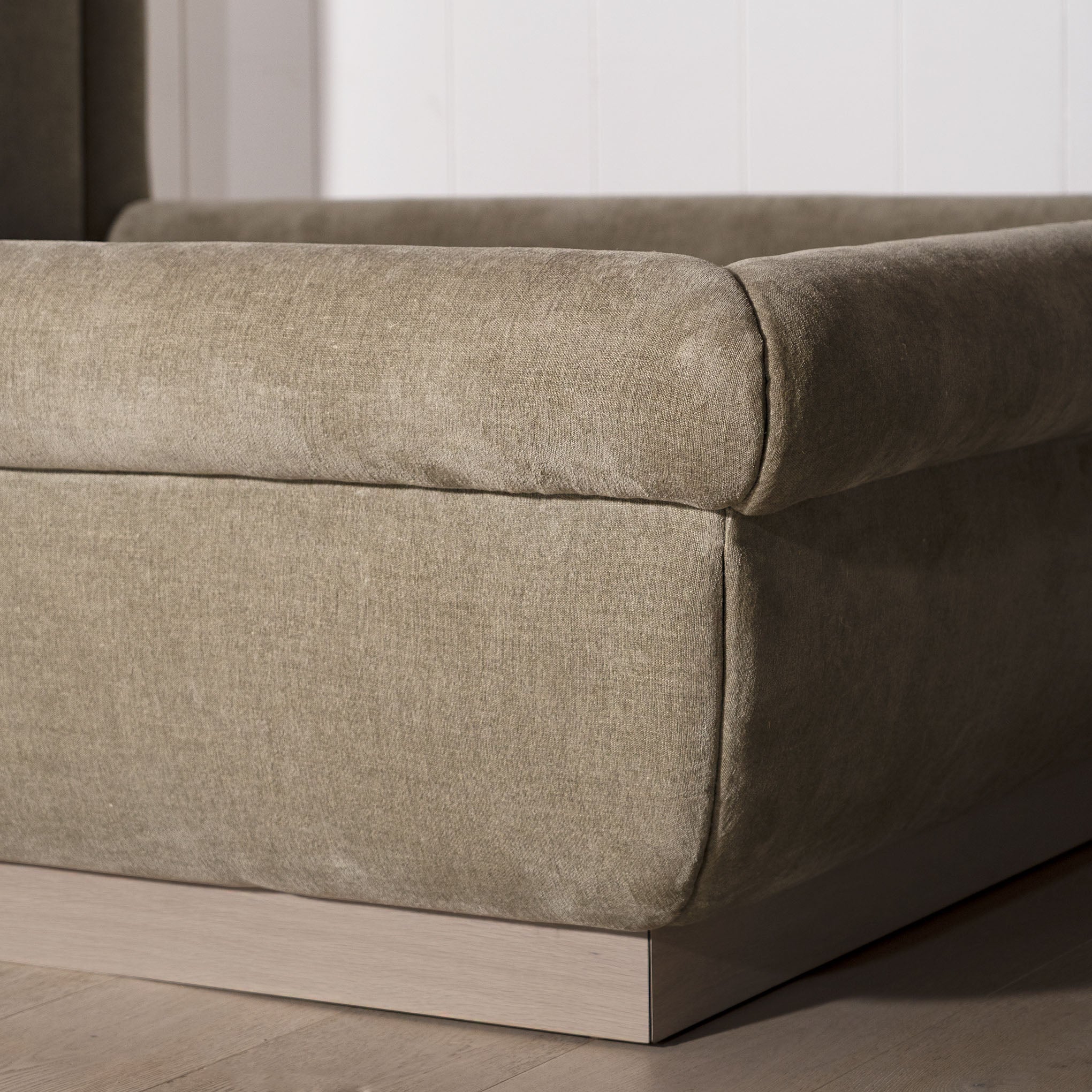 As Shown: in Bellamy Moss. Oak finished in Mint White Super White.