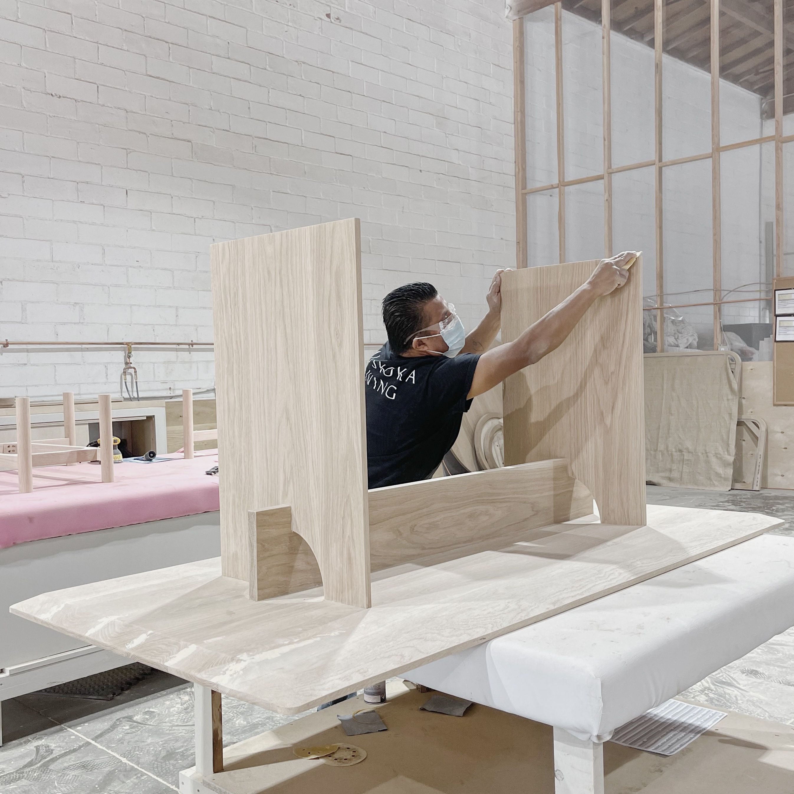 As Shown: in small, custom finish.