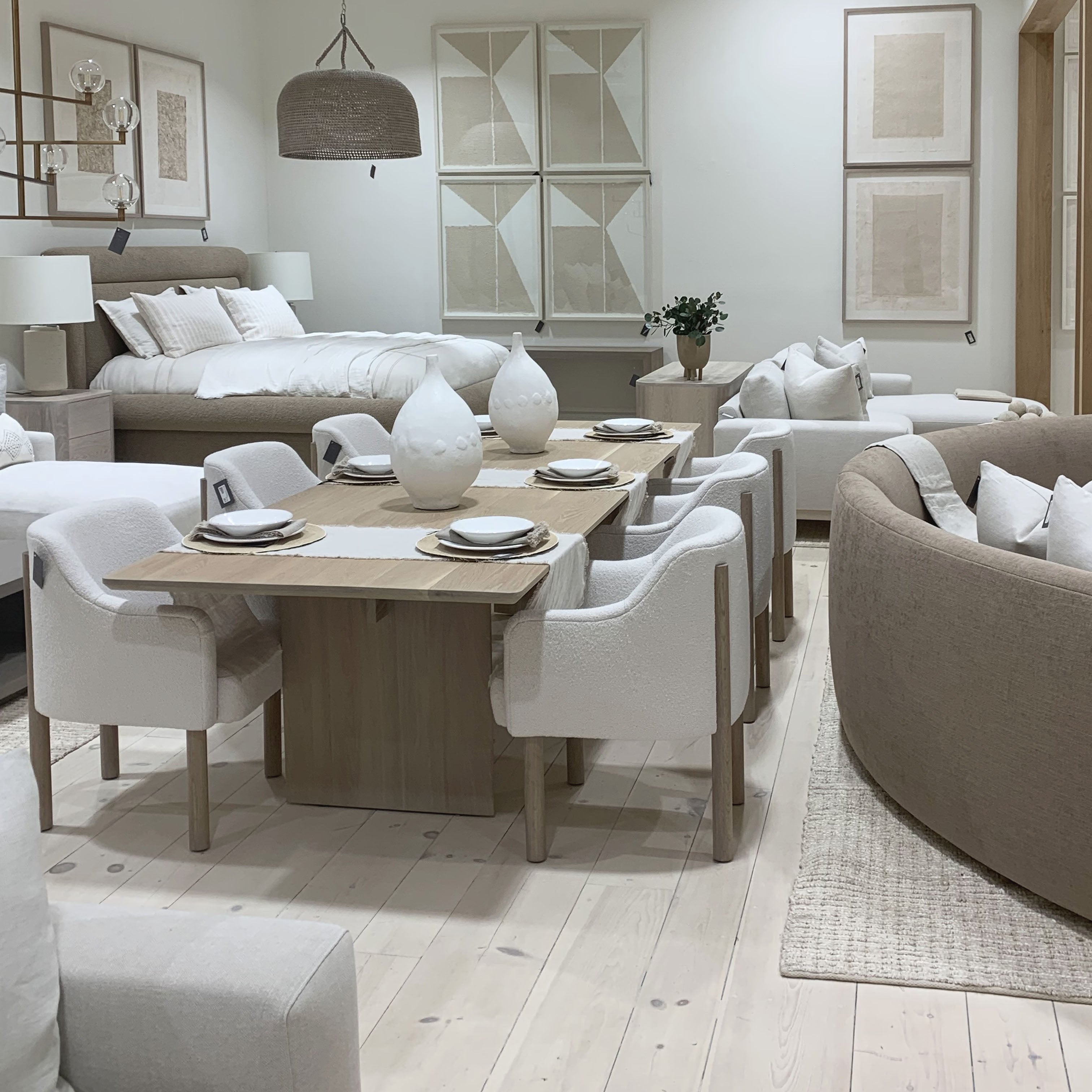 As Shown: in Mint White Natural.