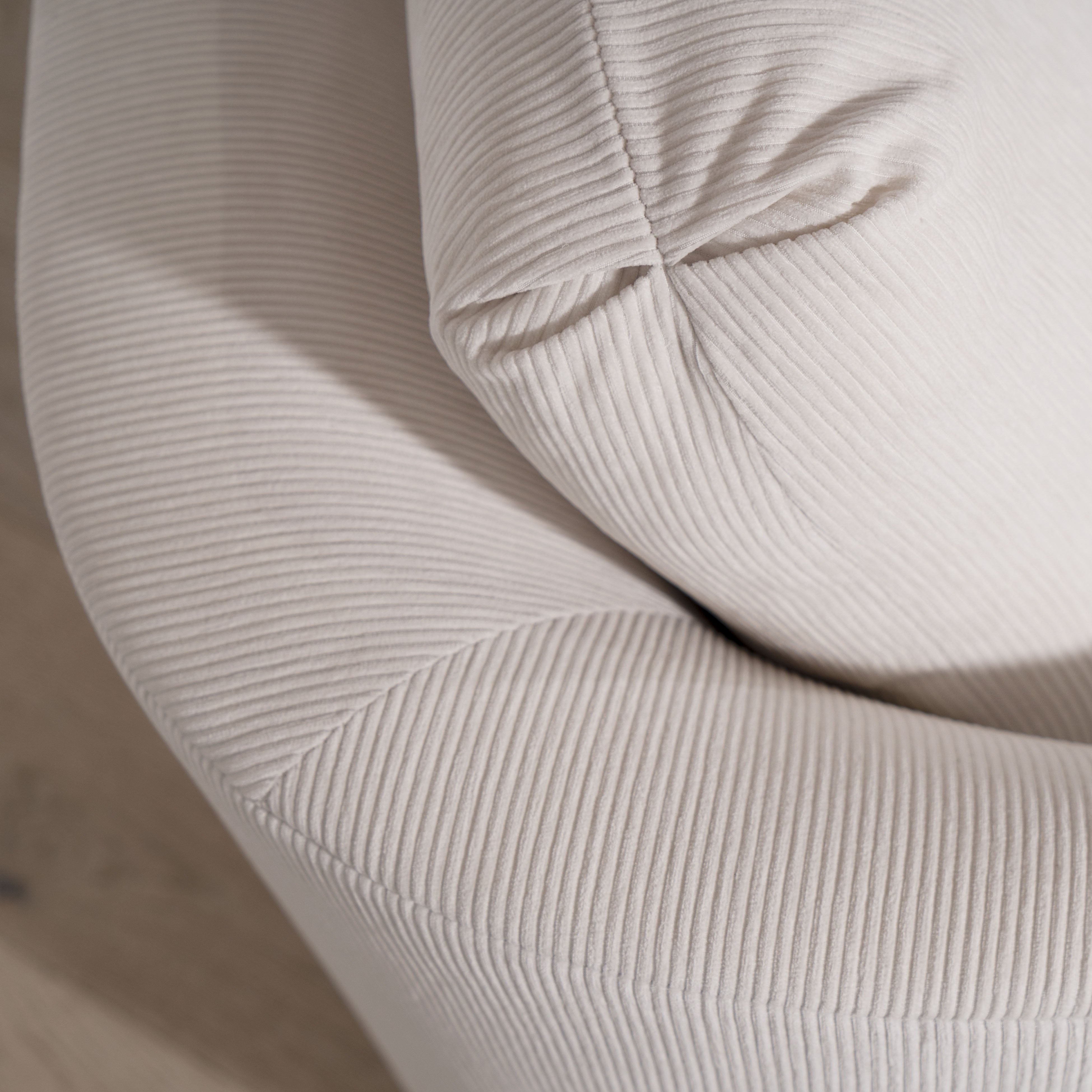 As Shown: in Mila Sugar, oak finished in Mint White Natural.