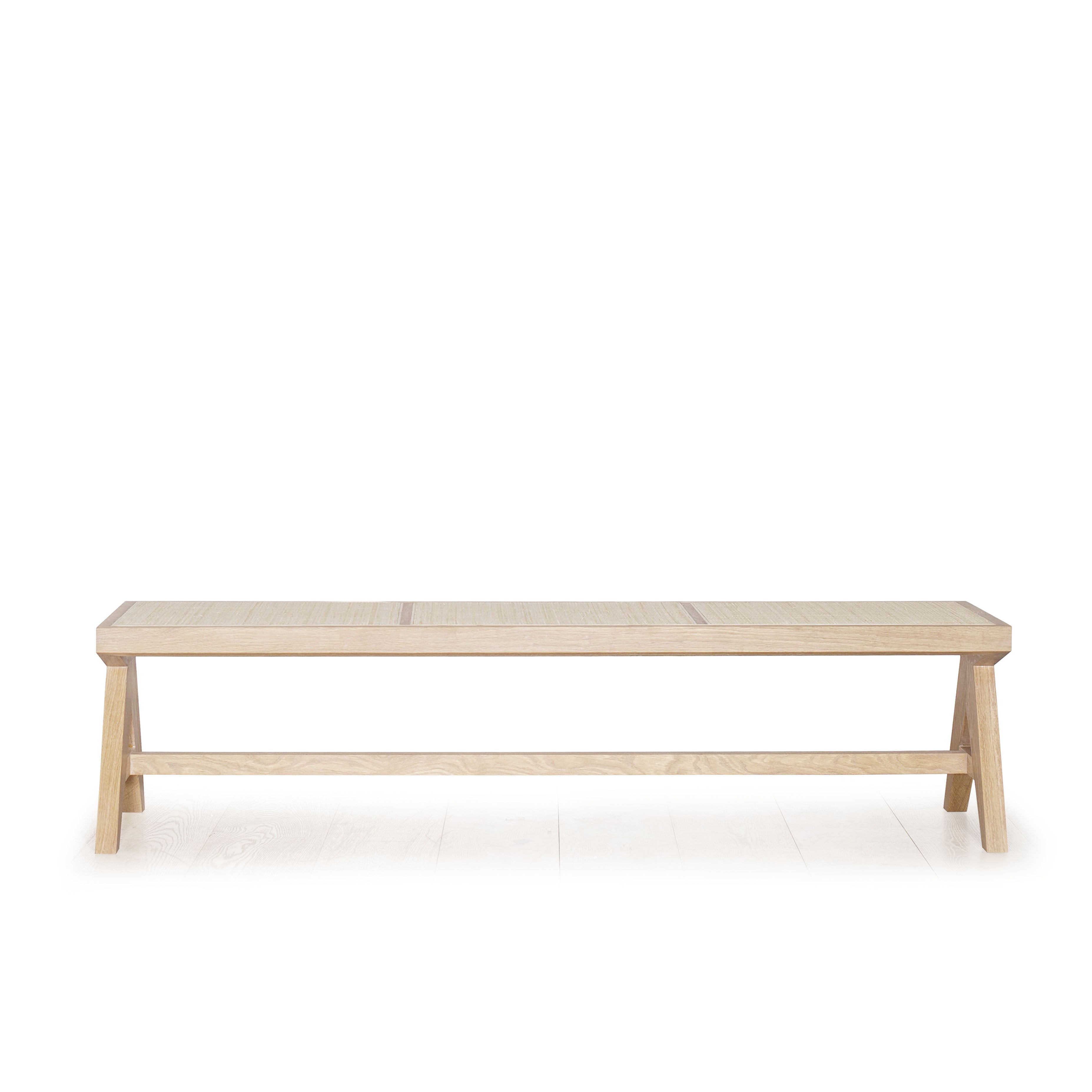 As Shown: in Mint White Natural finish with natural cane