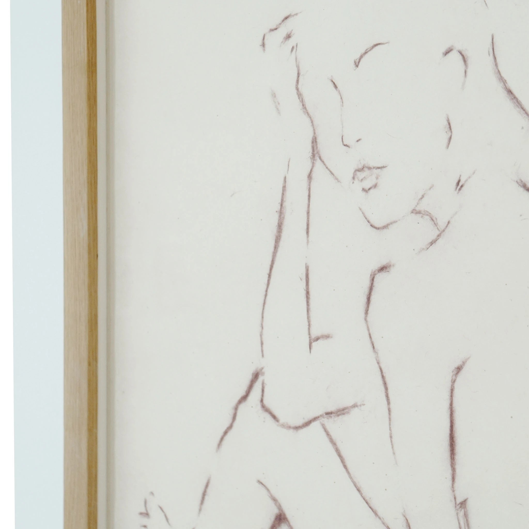 Nue à la plage - Shown in 31x21 format, natural oak | Muskoka Living Collection - Art