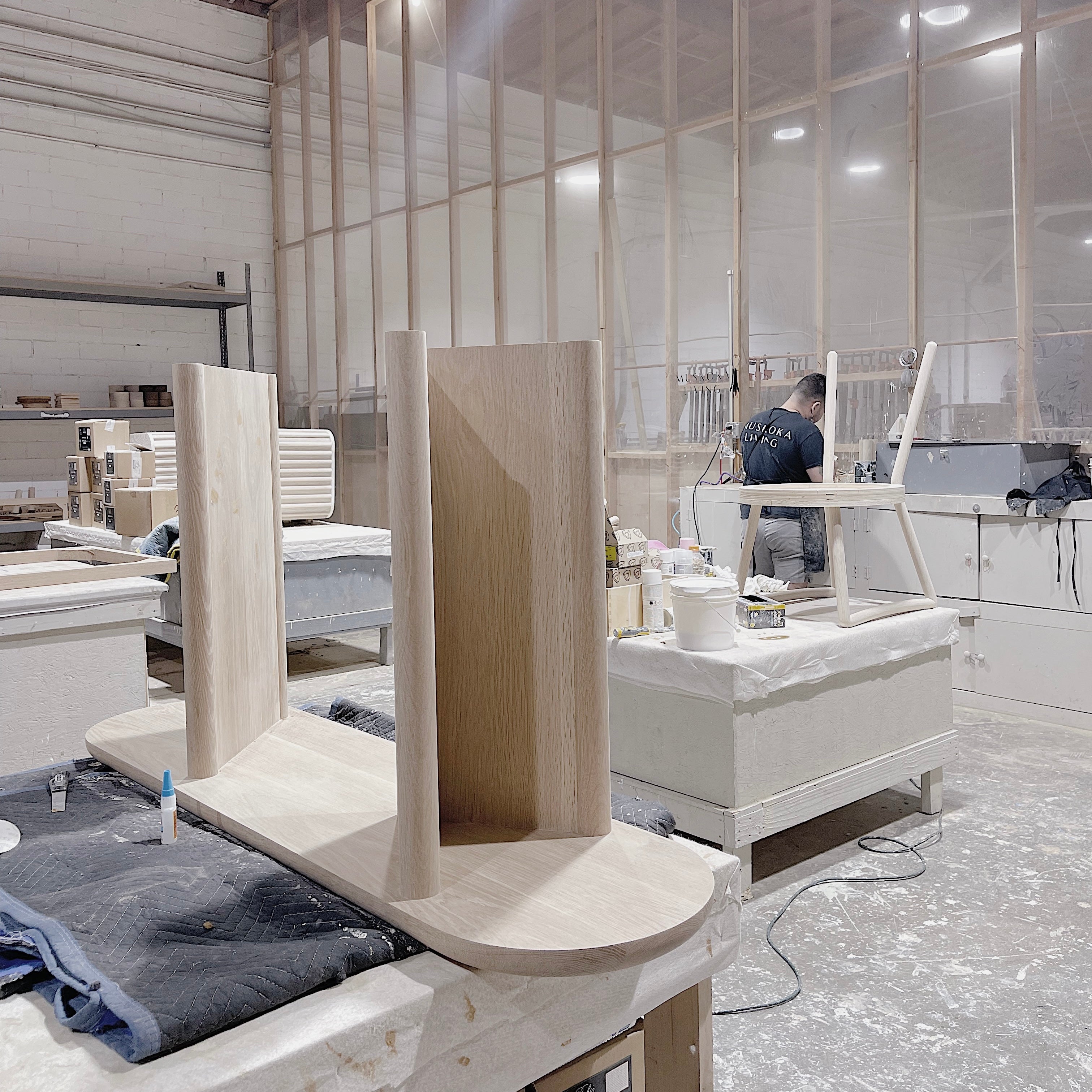 As Shown: Large, Solid Oak, Mint White Super White (Discontinued Finish)