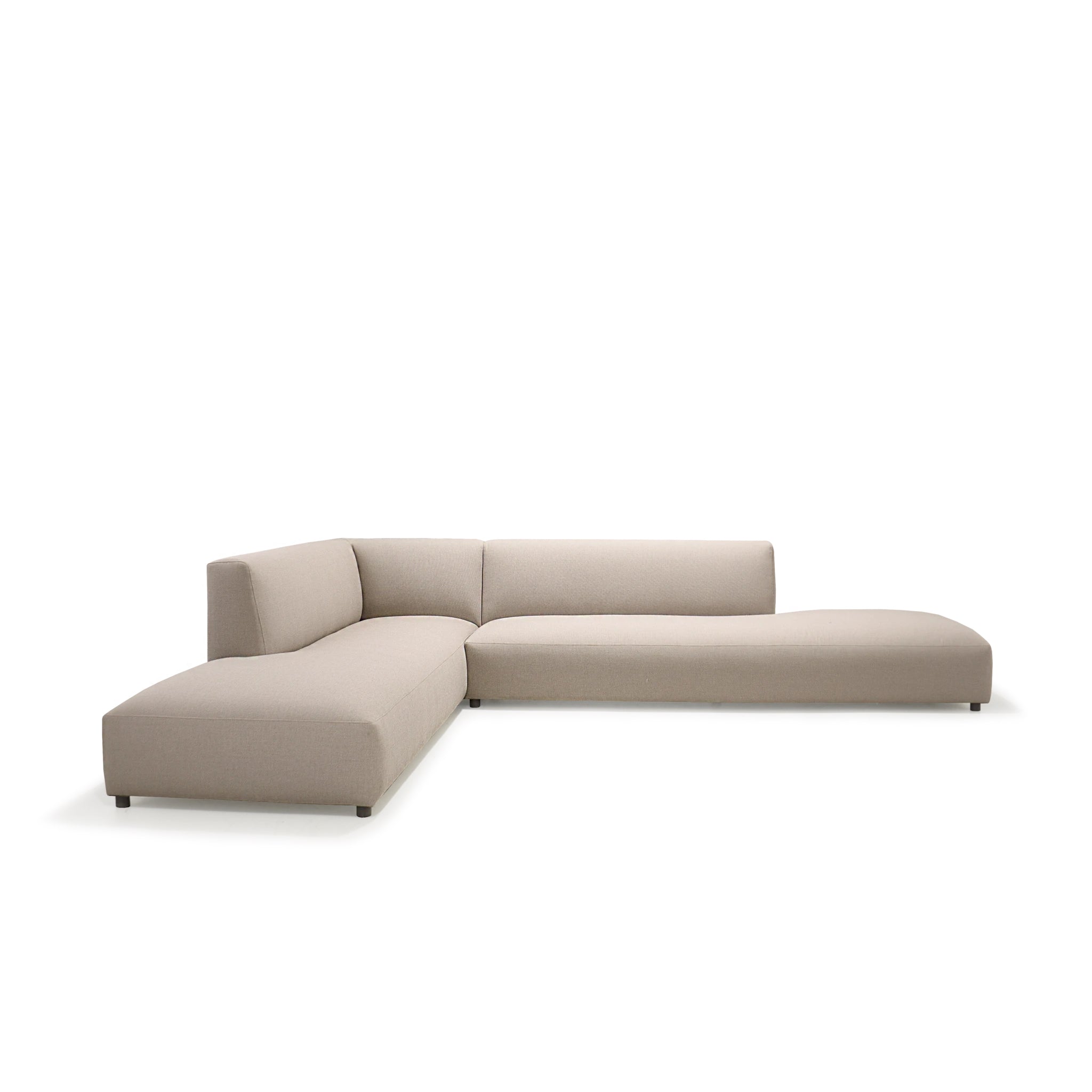 As Shown: in Essential Sand fabric, metal legs