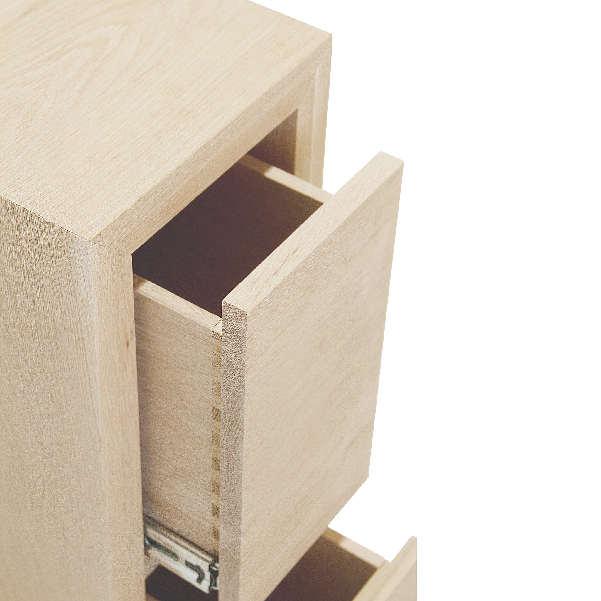 As Shown: in Petite, Mint White Natural finish.