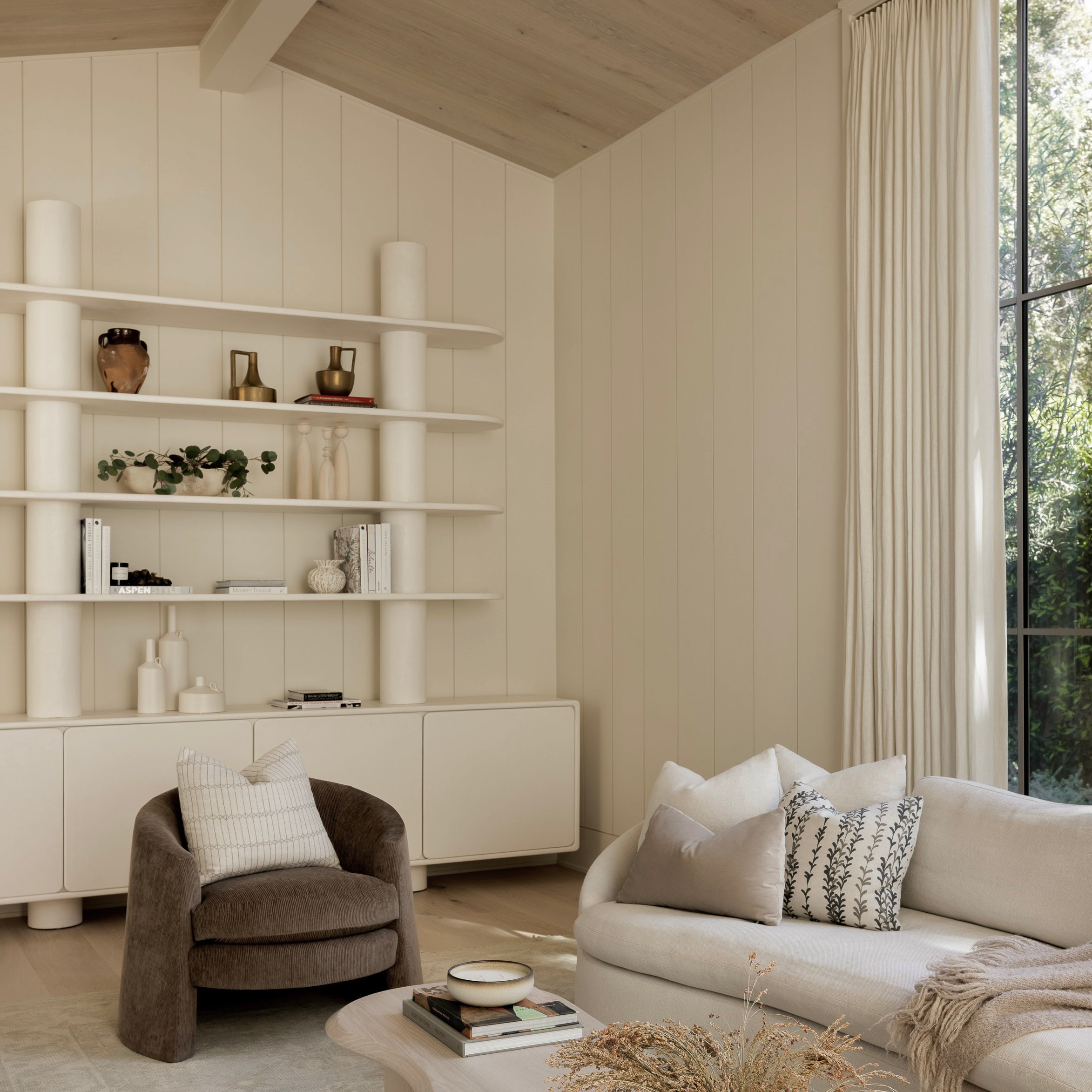 As Shown: in Sheepskin White & Belgian Mulberry