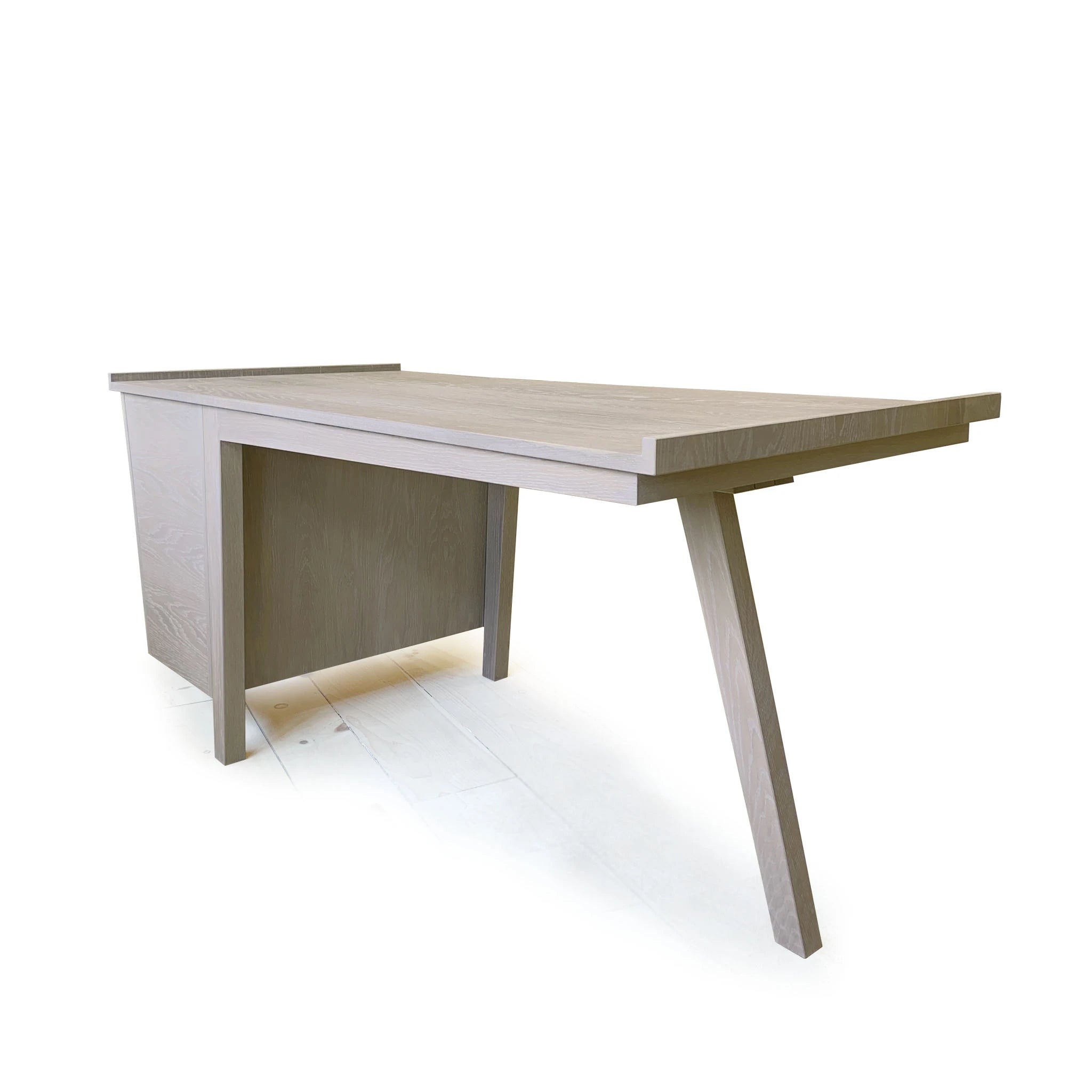 Tilt Desk, Shown in Antique Beige (Discontinued Finish) / Super White | Muskoka Living Collection
