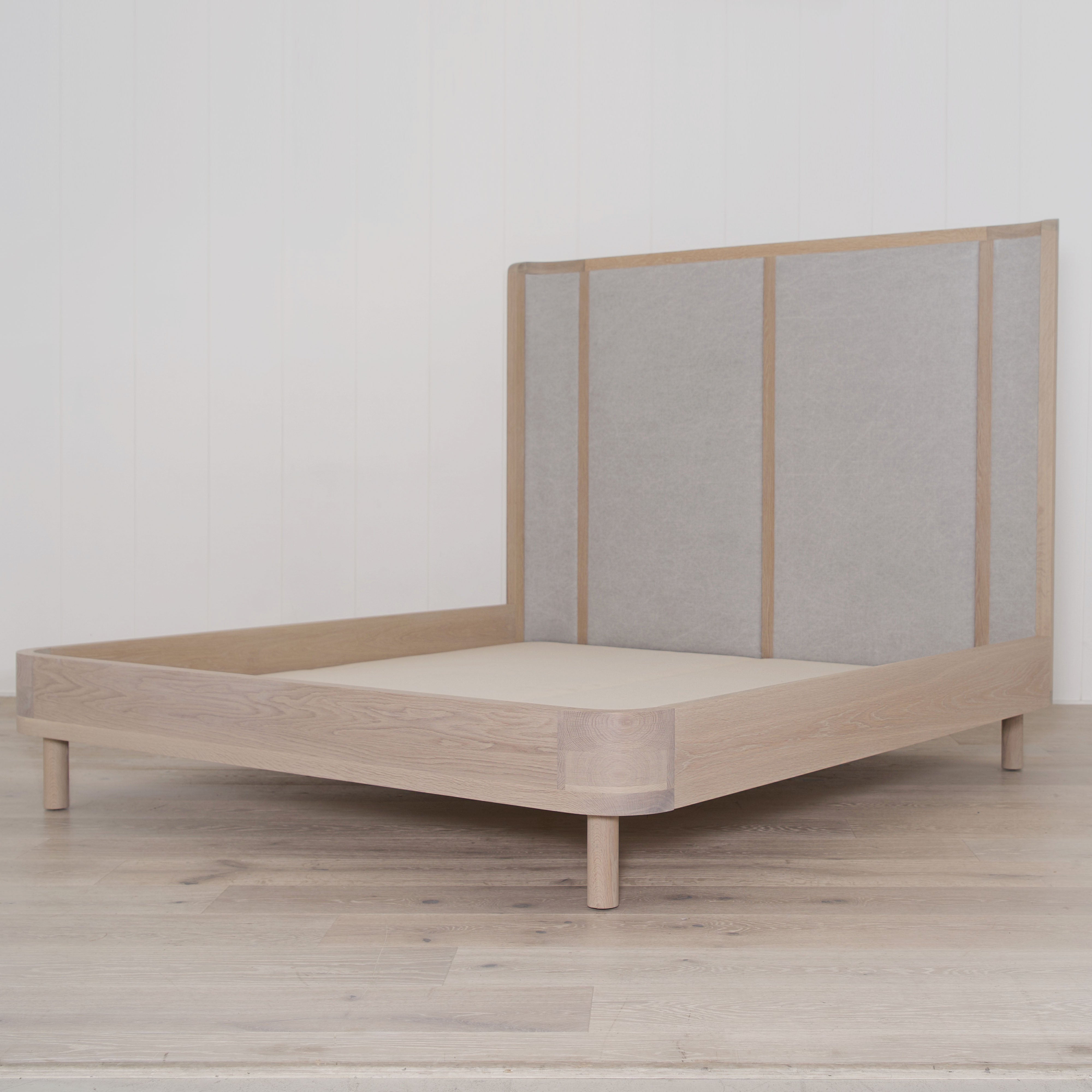 As Shown: in COM fabric, oak in custom finish