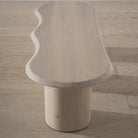 As Shown: 78"W x 22"D x 16"H | Material: Solid White Oak | Finish: Shell