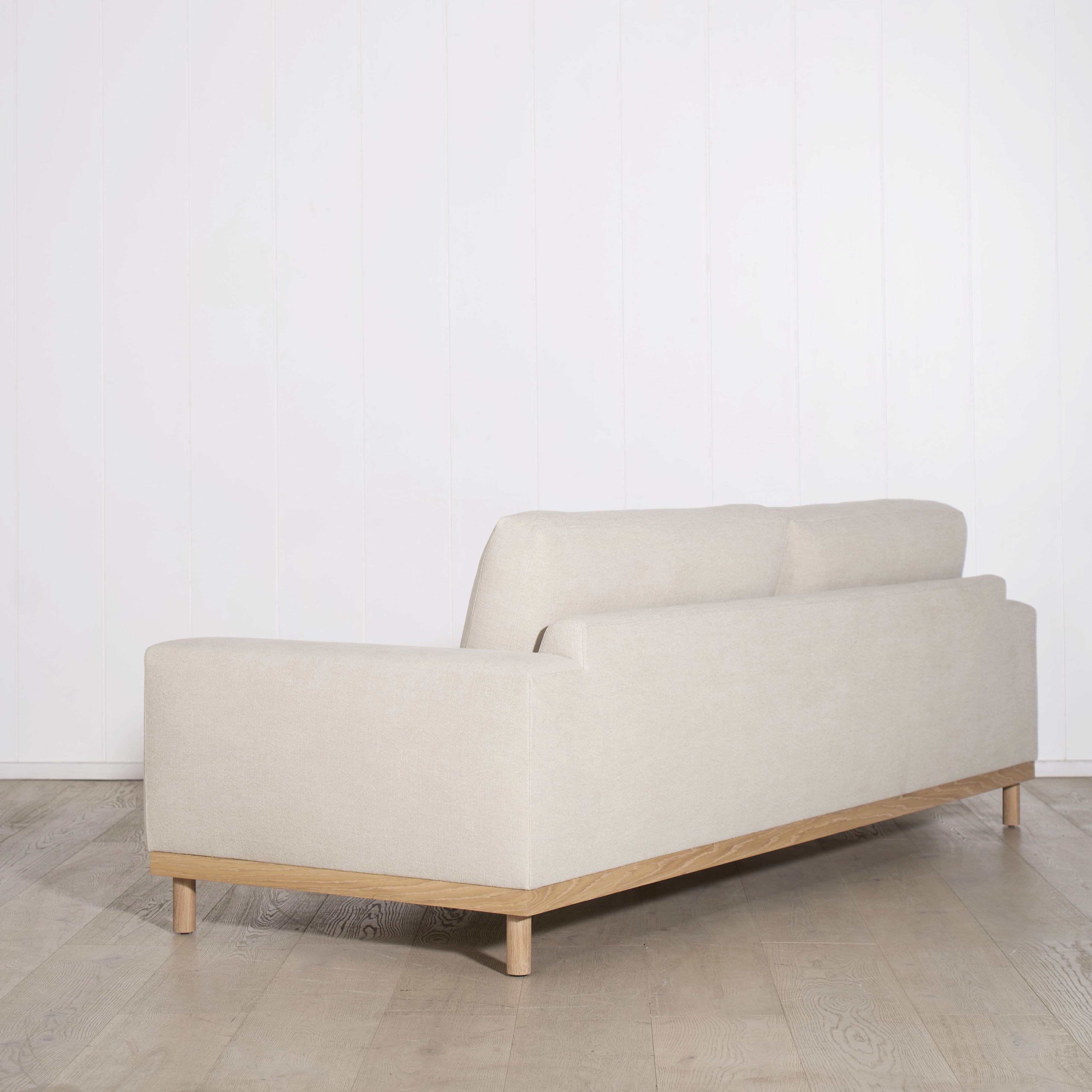 As Shown: in Appian Natural. Oak finished in Mint White Natural