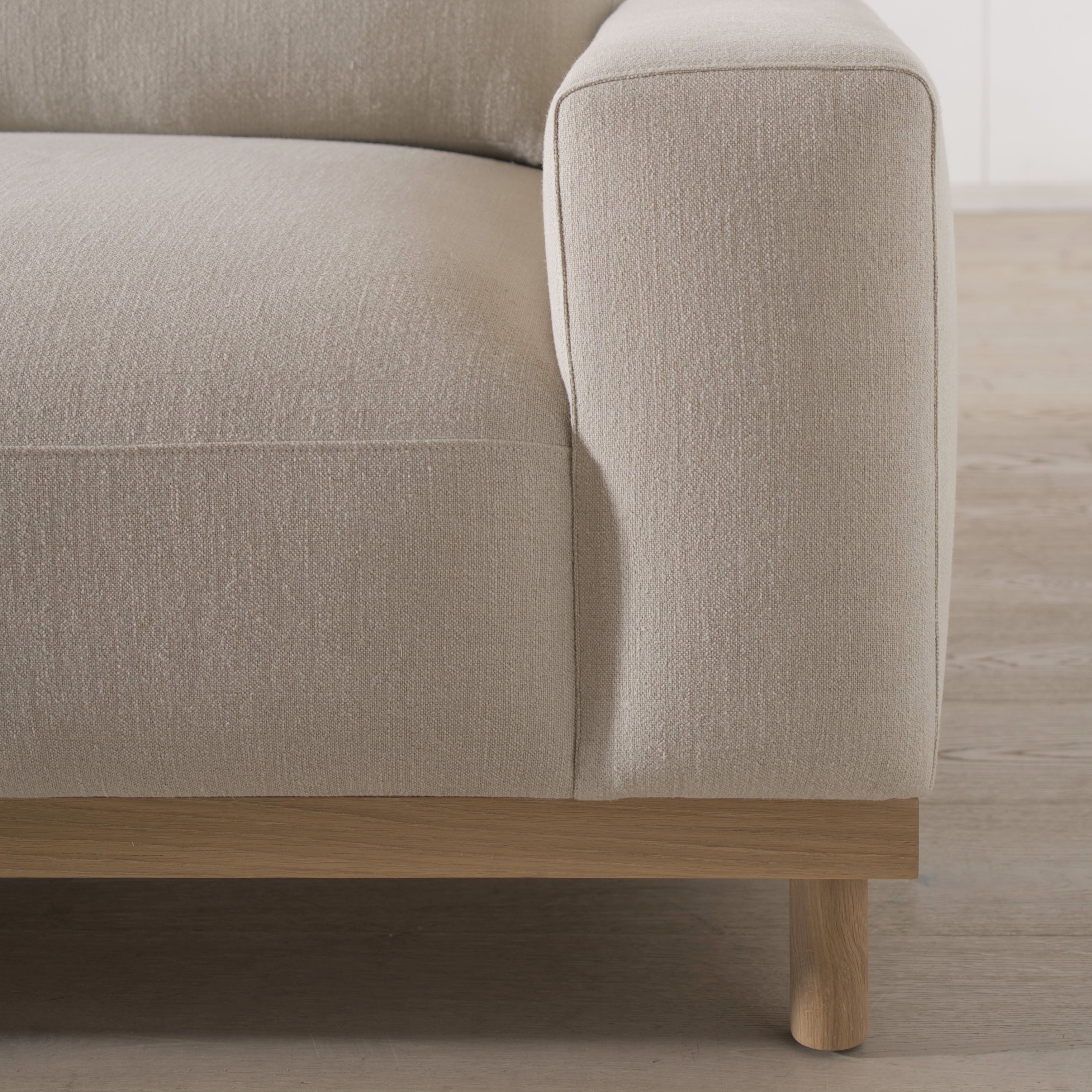 As Shown: in Appian Natural. Oak finished in Mint White Natural