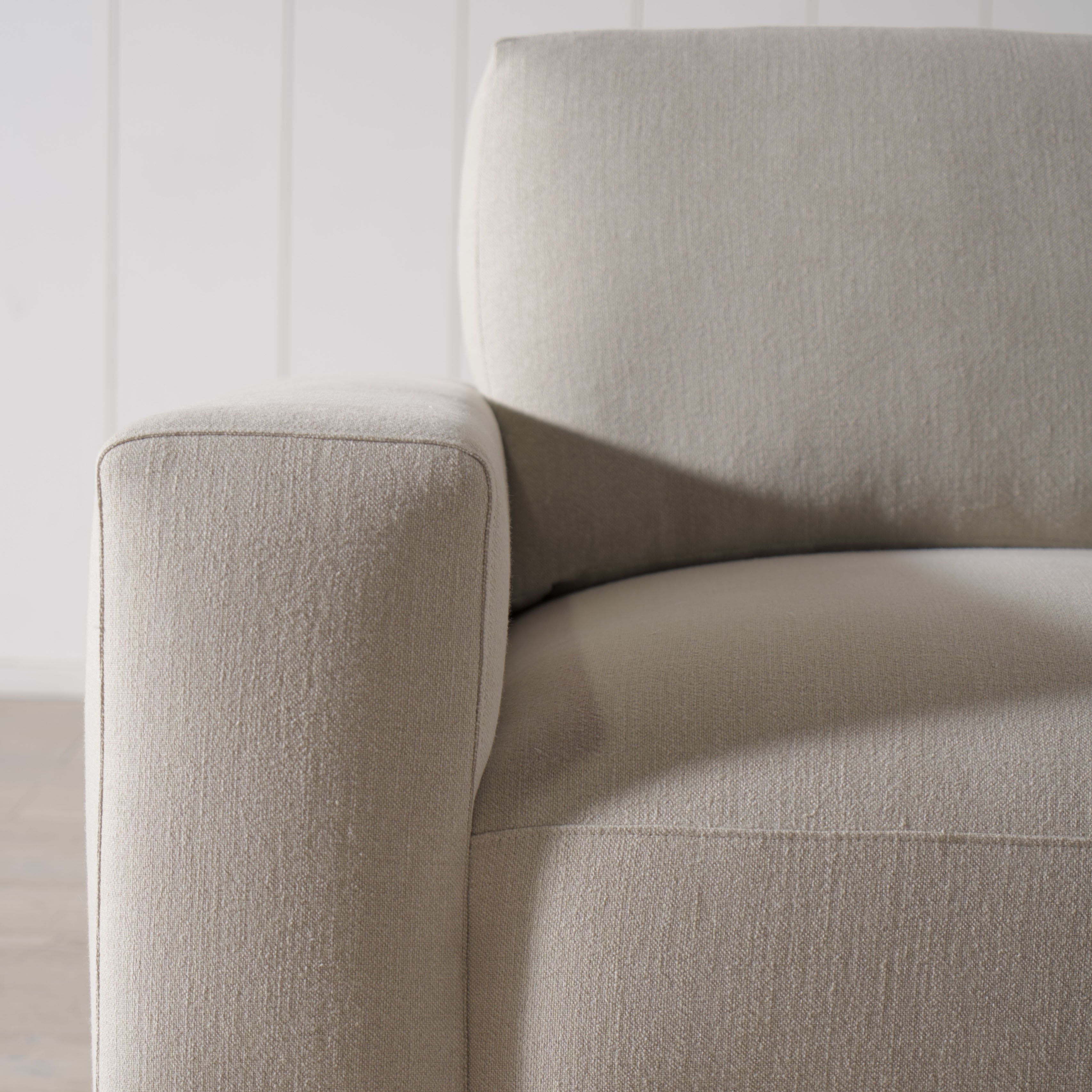 As Shown: in Appian Natural. Oak finished in Mint White Natural