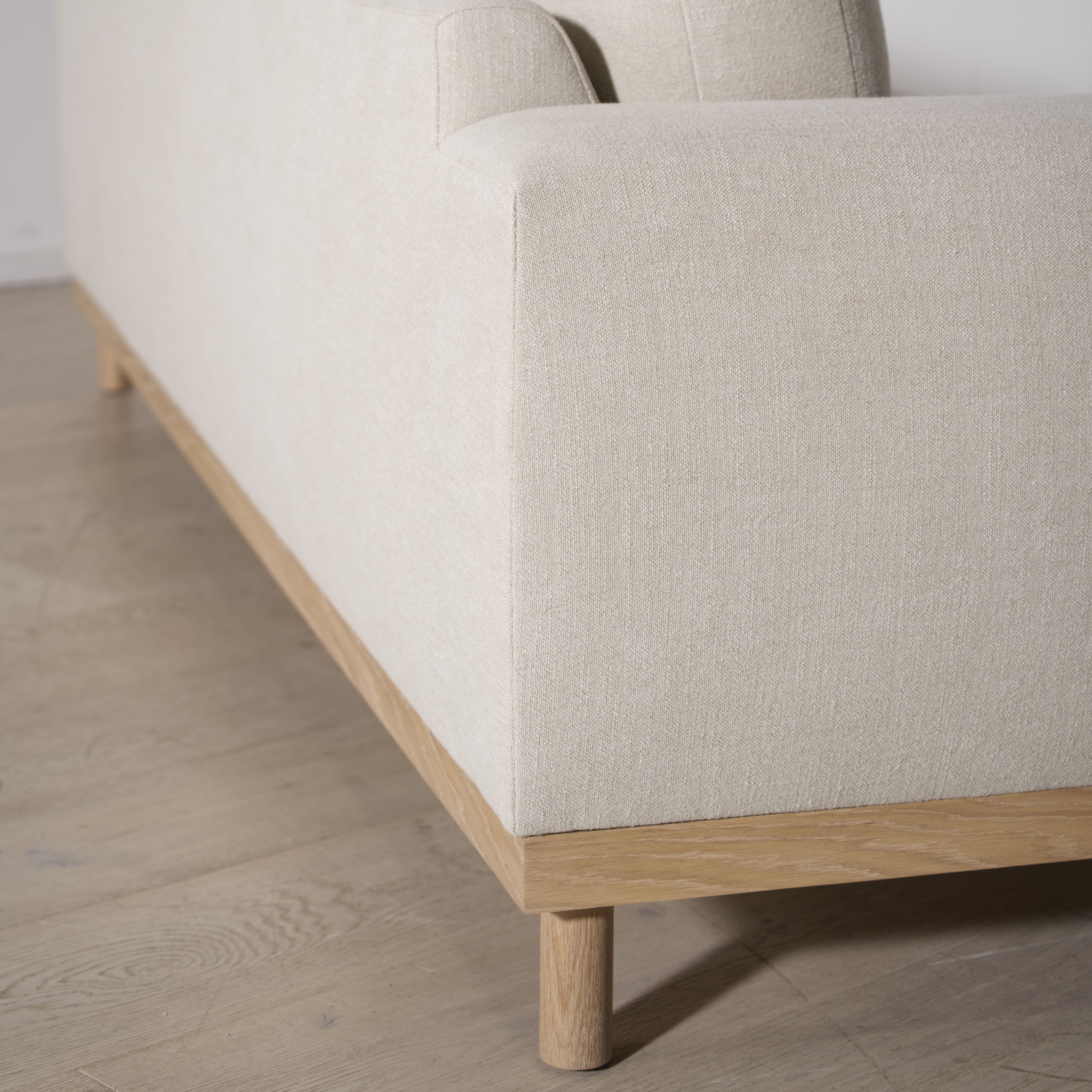 As Shown: in Appian Natural. Oak finished in Mint White Natural