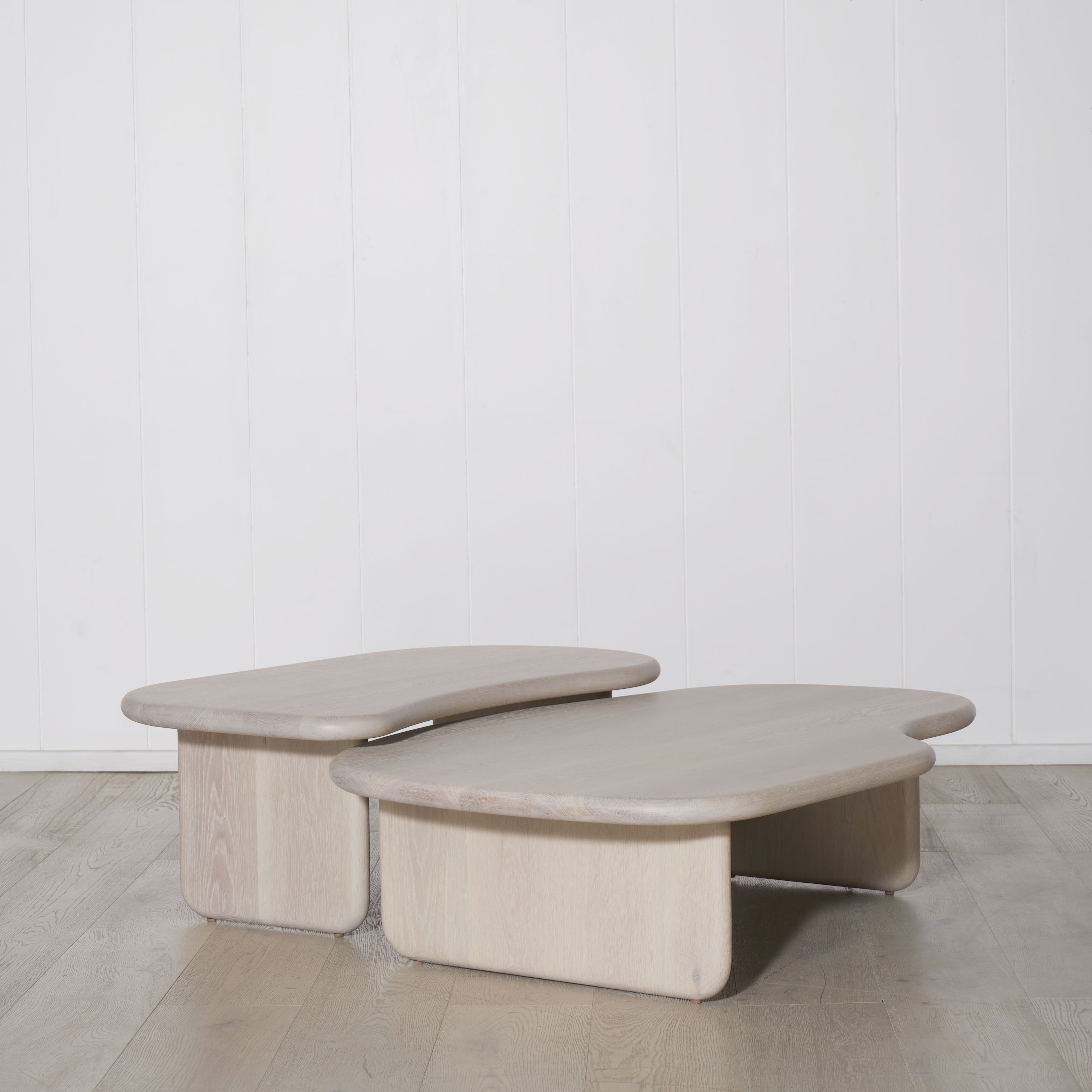 As Shown: Small Set with a Bullnosed Edge in Mint White Super White Finish