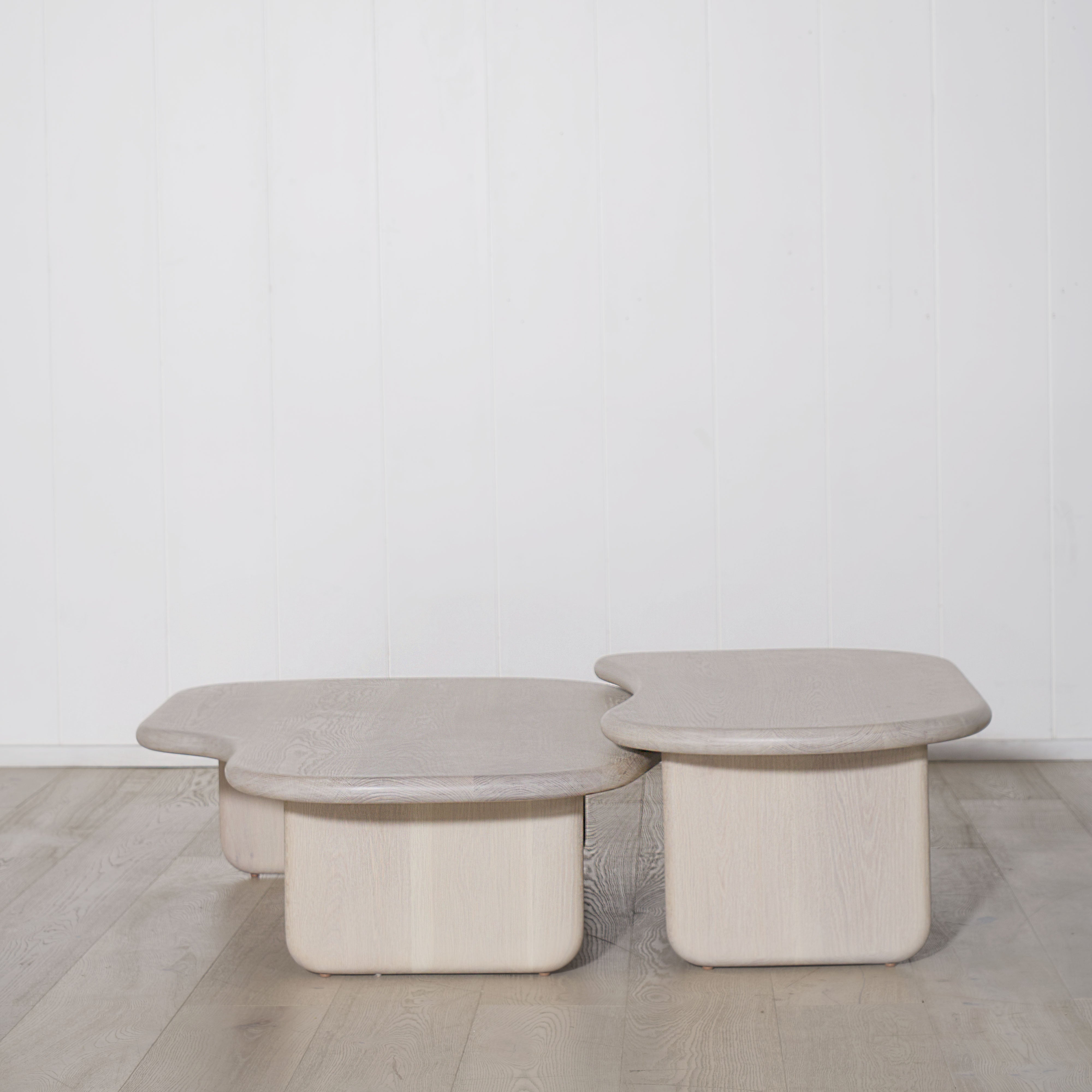 As Shown: Small Set with a Bullnosed Edge in Mint White Super White Finish