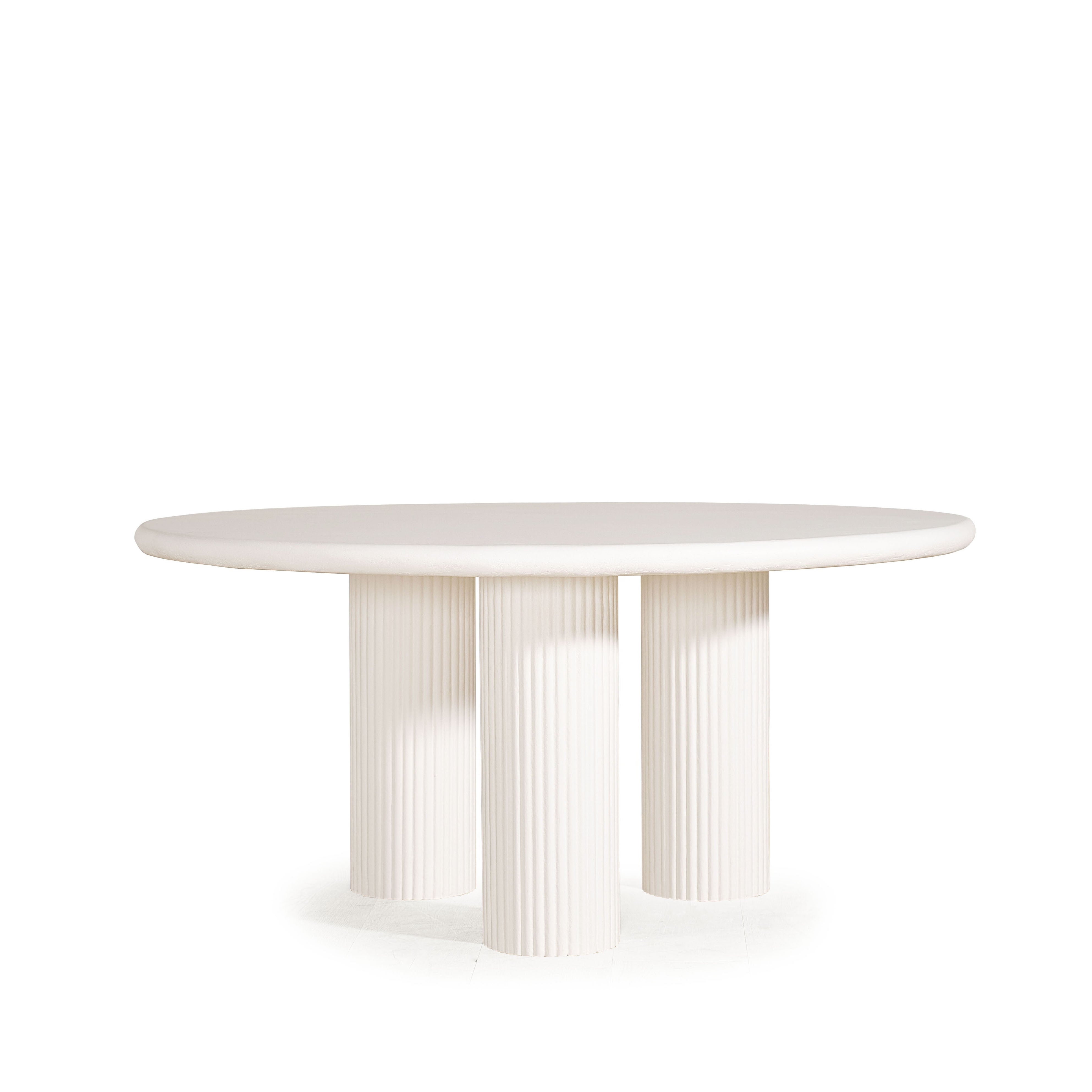 As Shown: 8 step limestone micro coat, White.