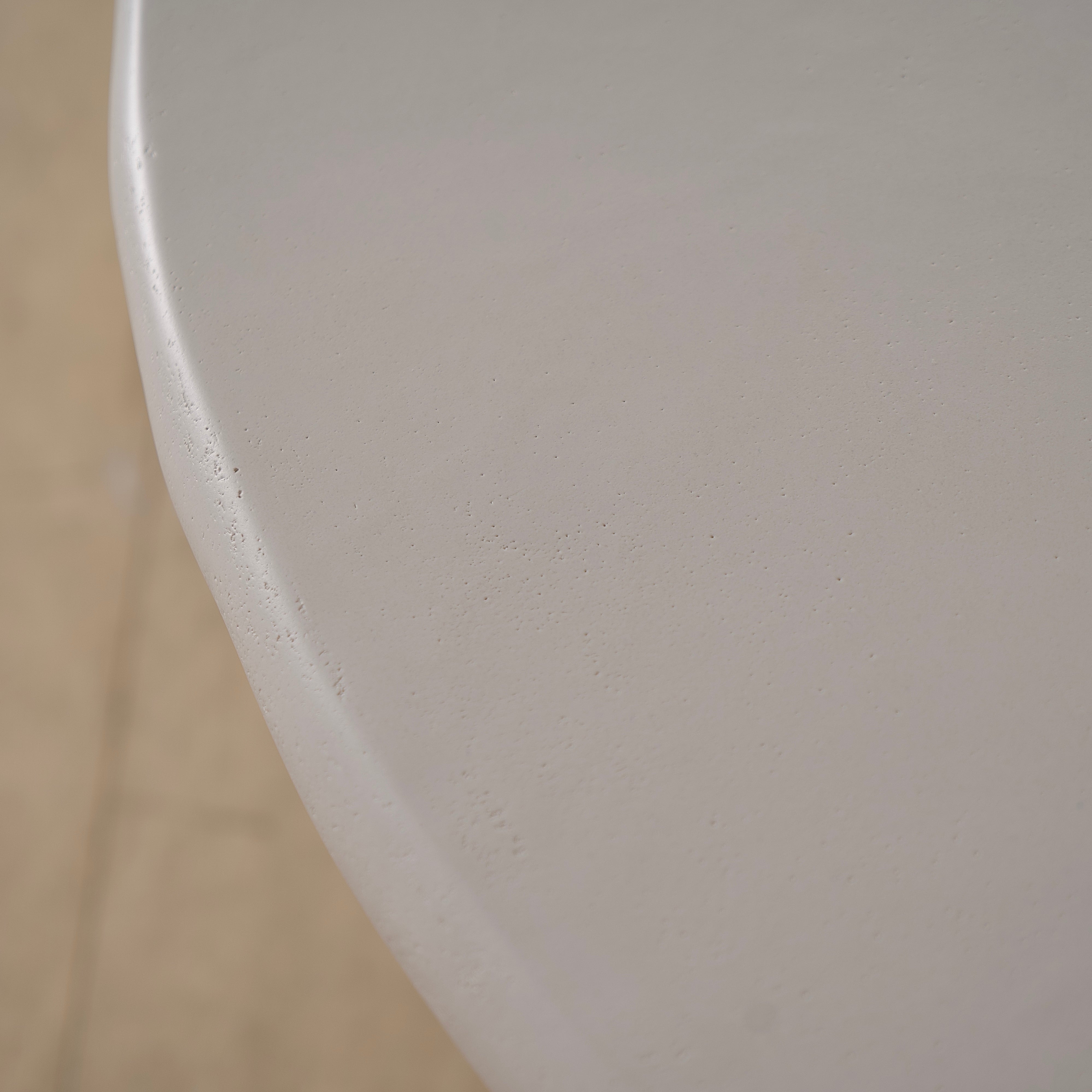 As Shown: 8 step limestone micro coat, White.