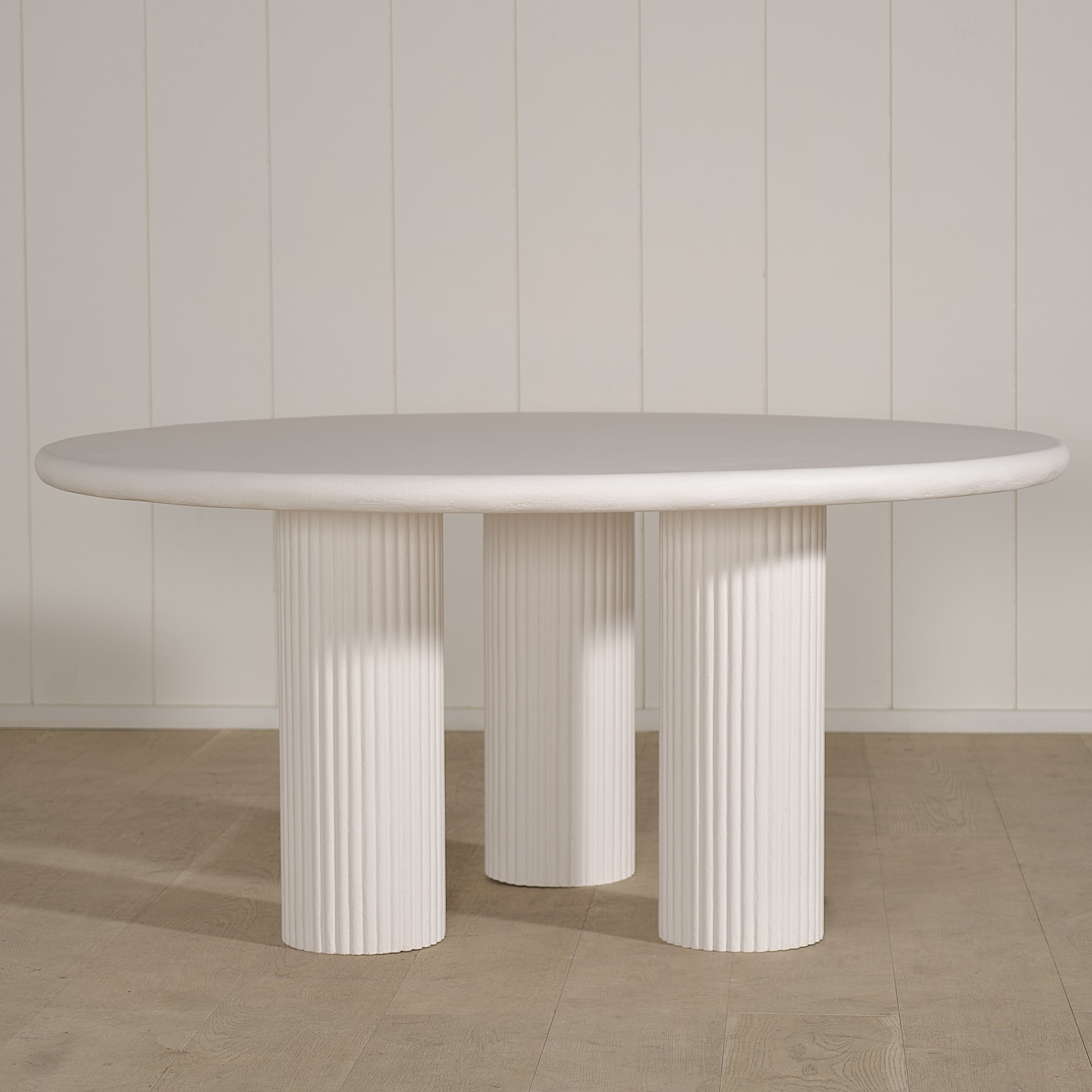 As Shown: 8 step limestone micro coat, White.