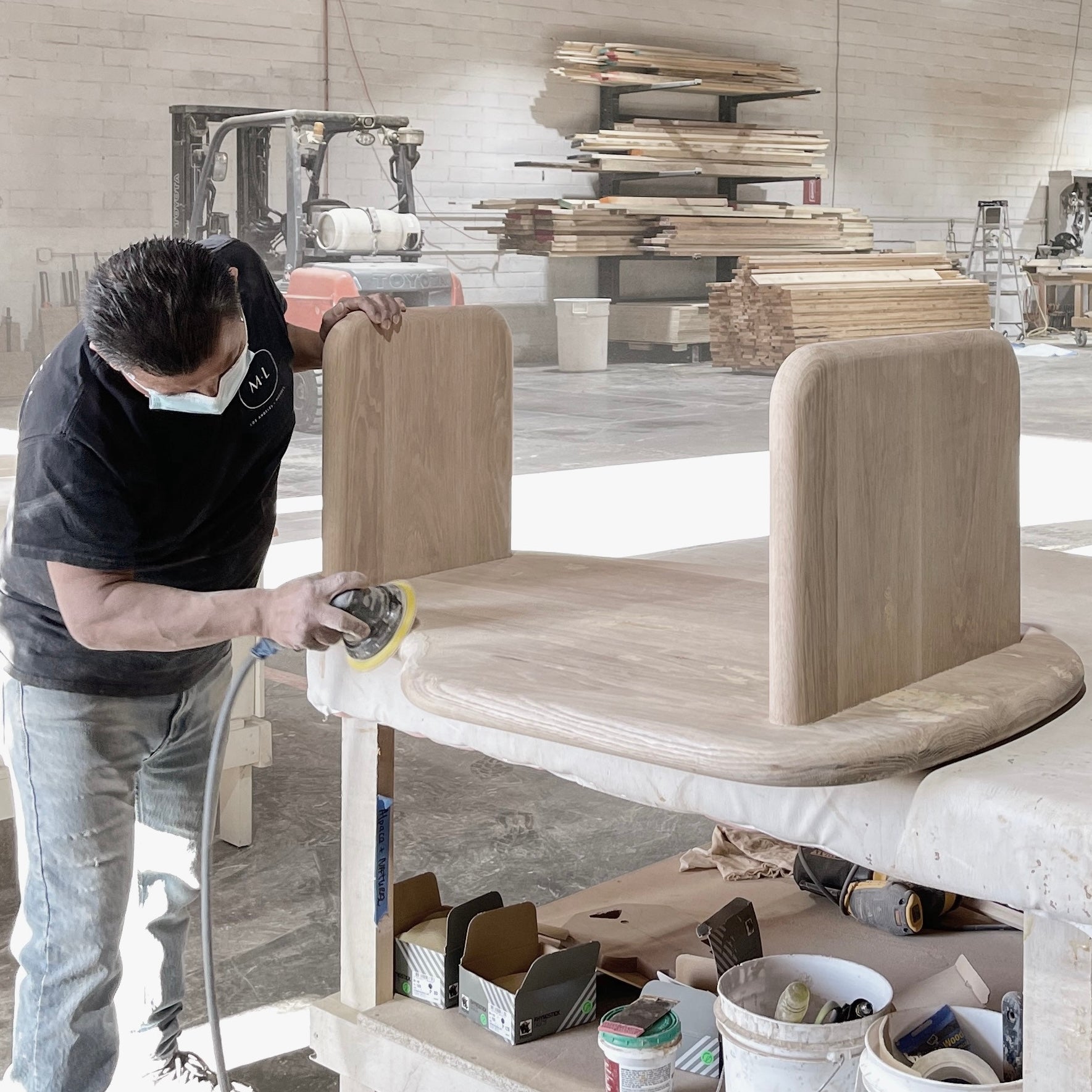 As Shown: Small Set with a Bullnosed Edge in Mint White Super White Finish