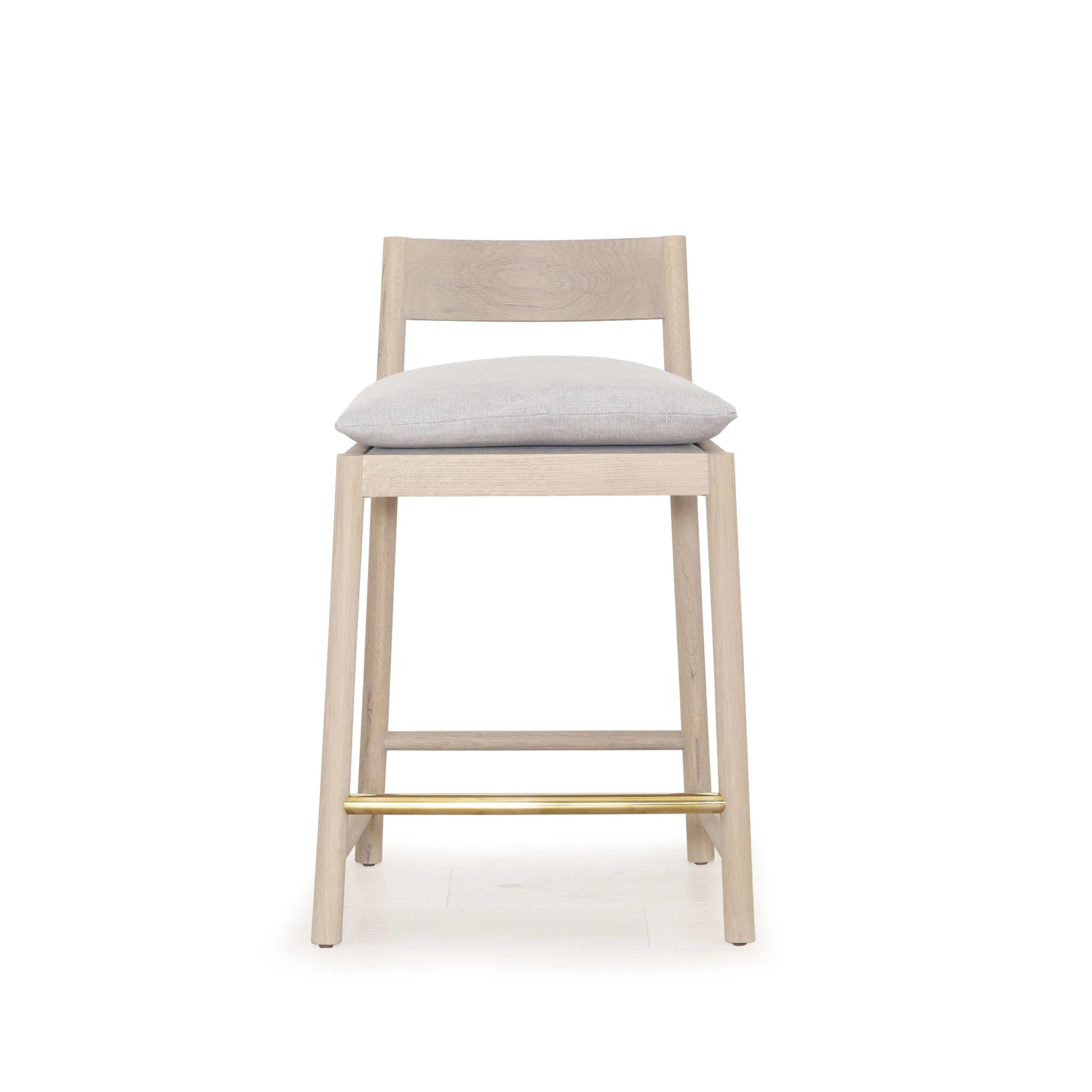 As Shown: in Mint White Natural with COM fabric cushion.