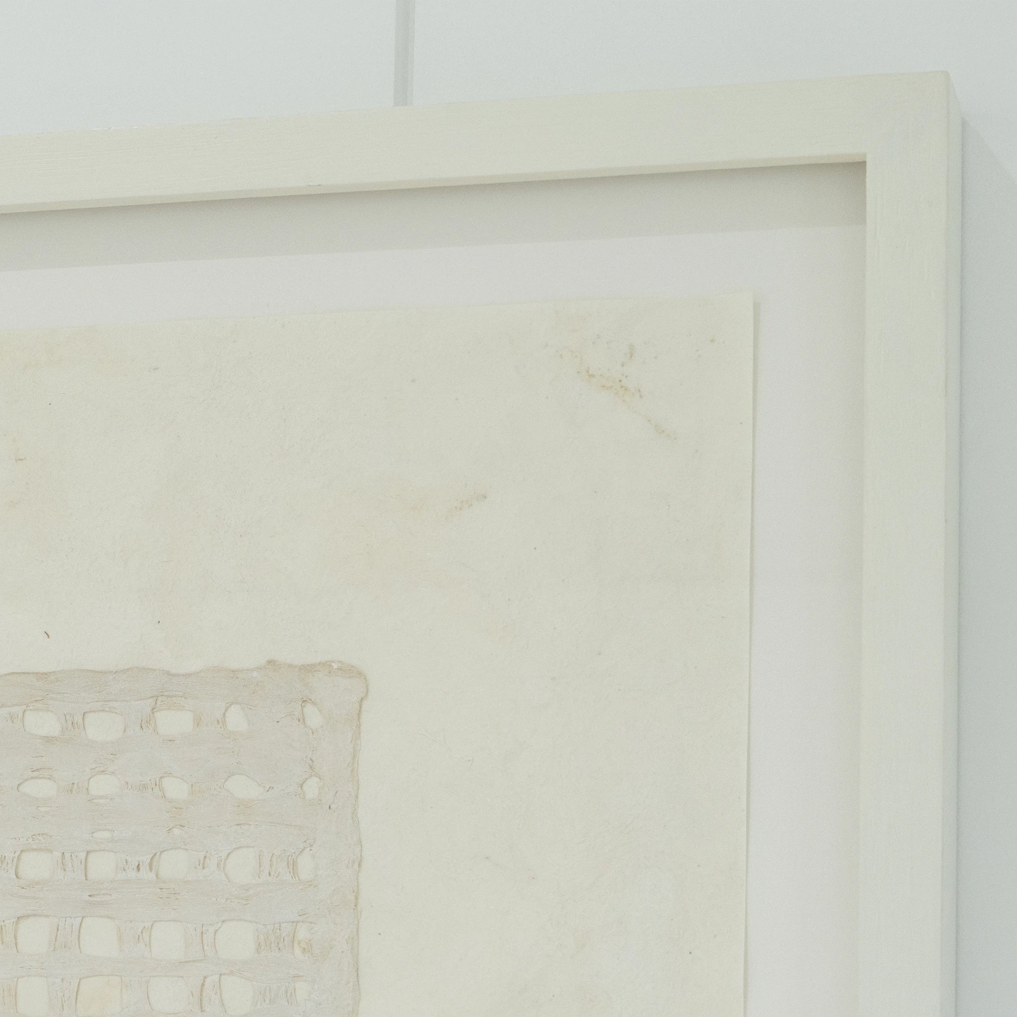 Shown in 31x38 format, Painted oak. Collage Filet #1