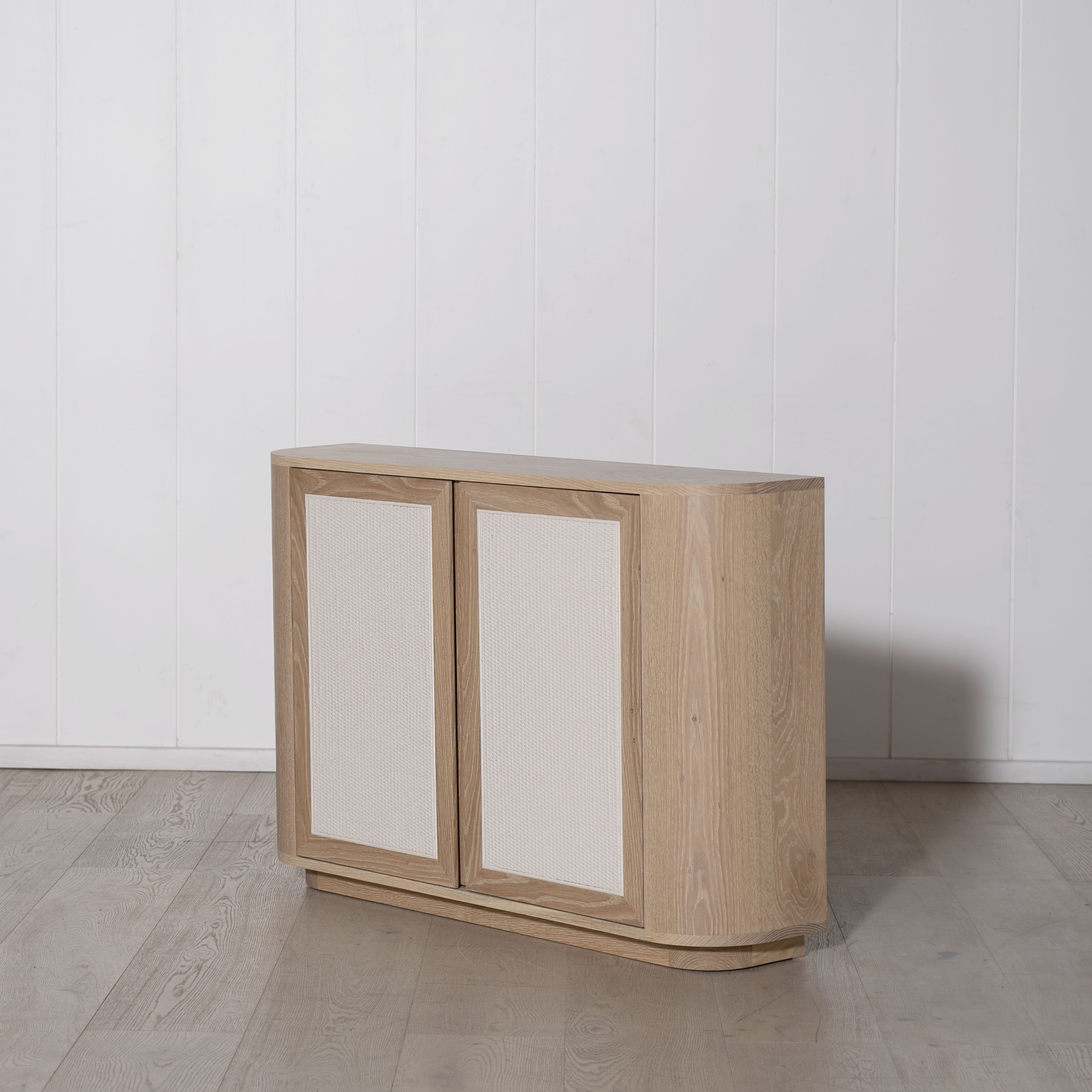 Muskoka Living Collection - made to order at our LA Workshop - Shown in Smoke finish and painted cane.