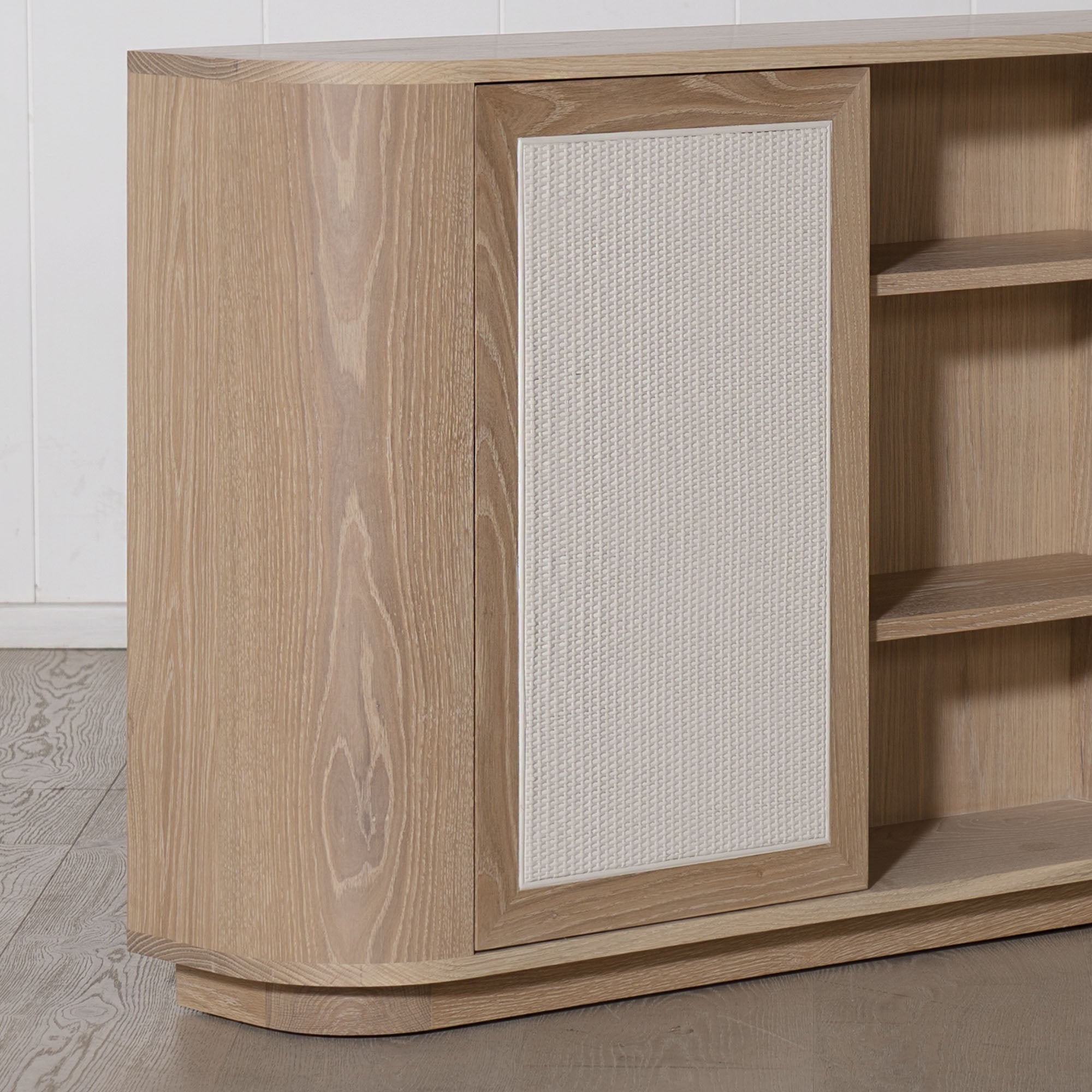 Muskoka Living Collection - made to order at our LA Workshop - Shown in Smoke finish and painted cane.