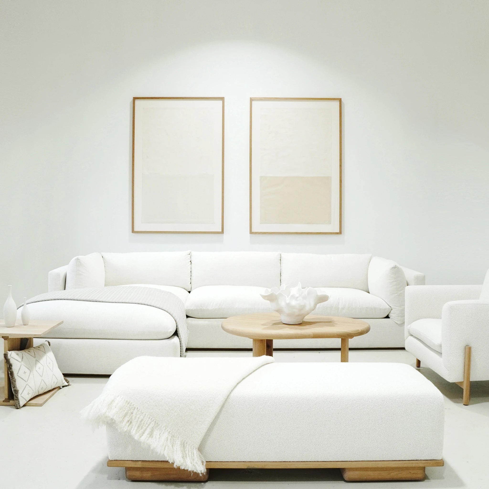 Duo d'Horizon, Muskoka Living Collection - Art | Shown in 41x61 format, natural oak.