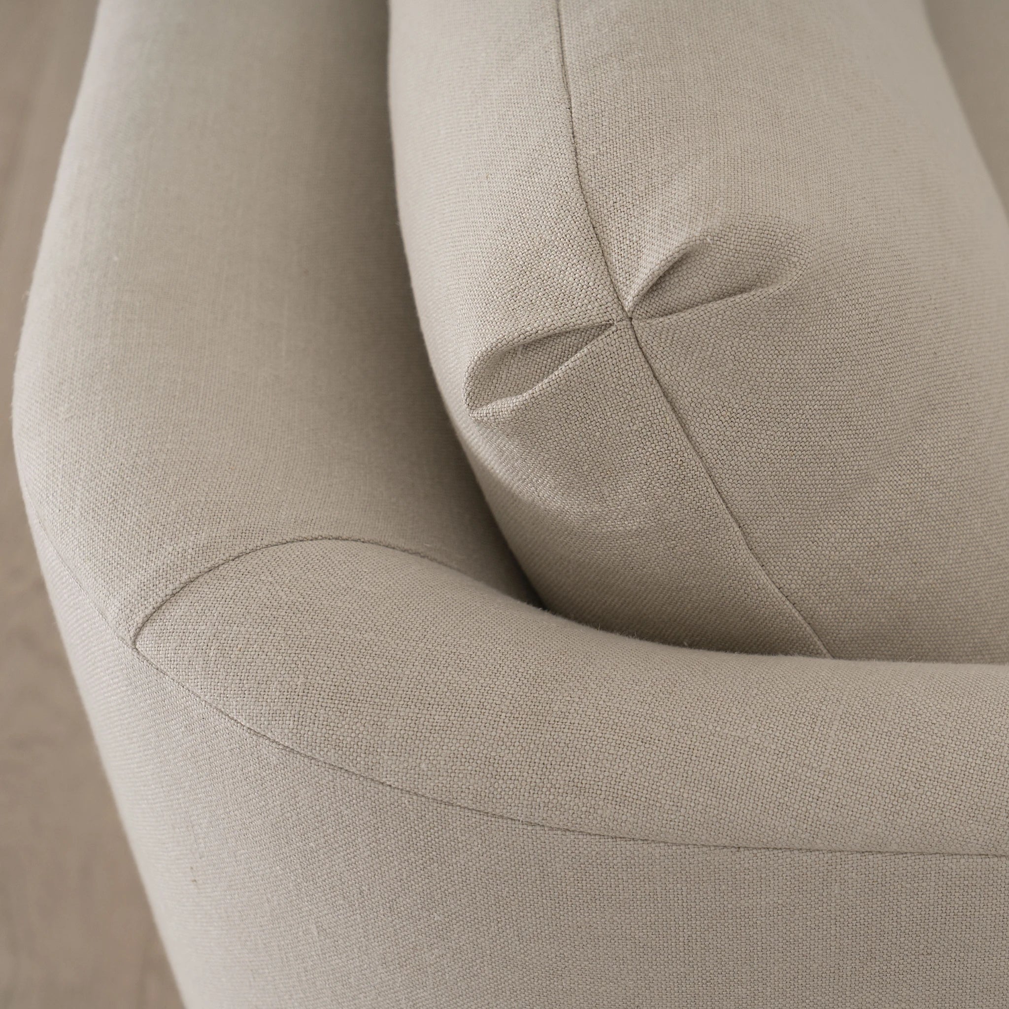 As Shown: upholstered in Fresno Sand.