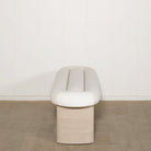 As Shown: in Sky Creme, oak finished in Mint White Natural.