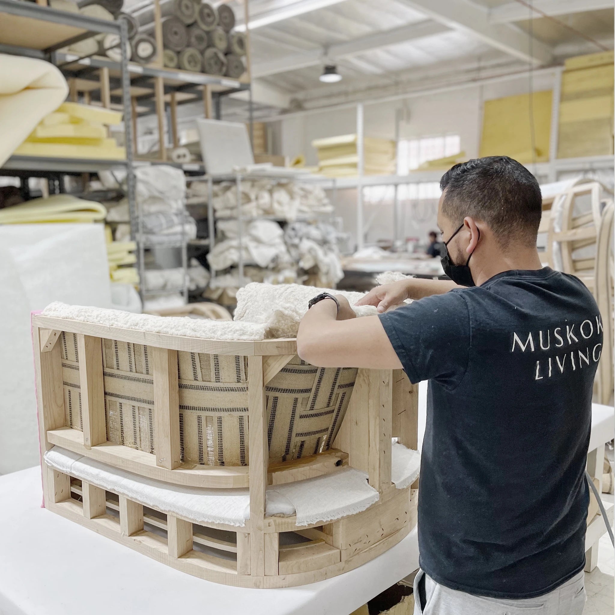 As Shown: in Medium size, Rome Ivory, Mint White Natural.