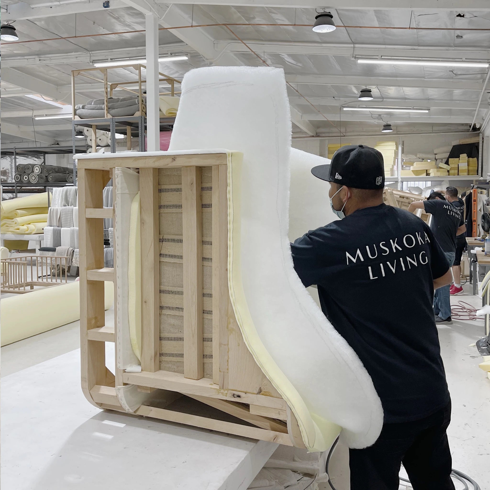 As Shown: Slipcovered in COM with a 3 over 1 Cushion Configuration