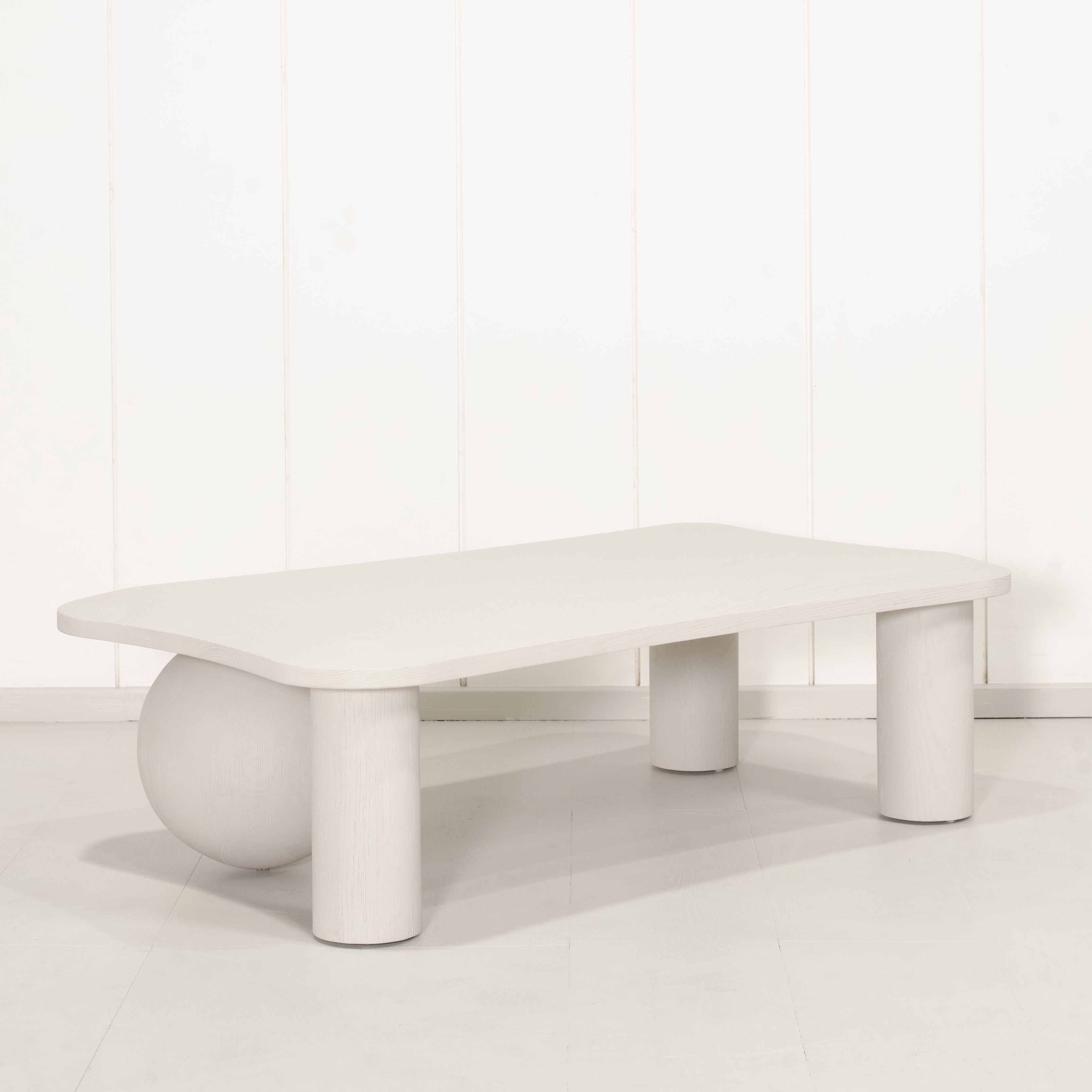 As Shown: in solid Ash wood wire brushed painted Revere Pewter