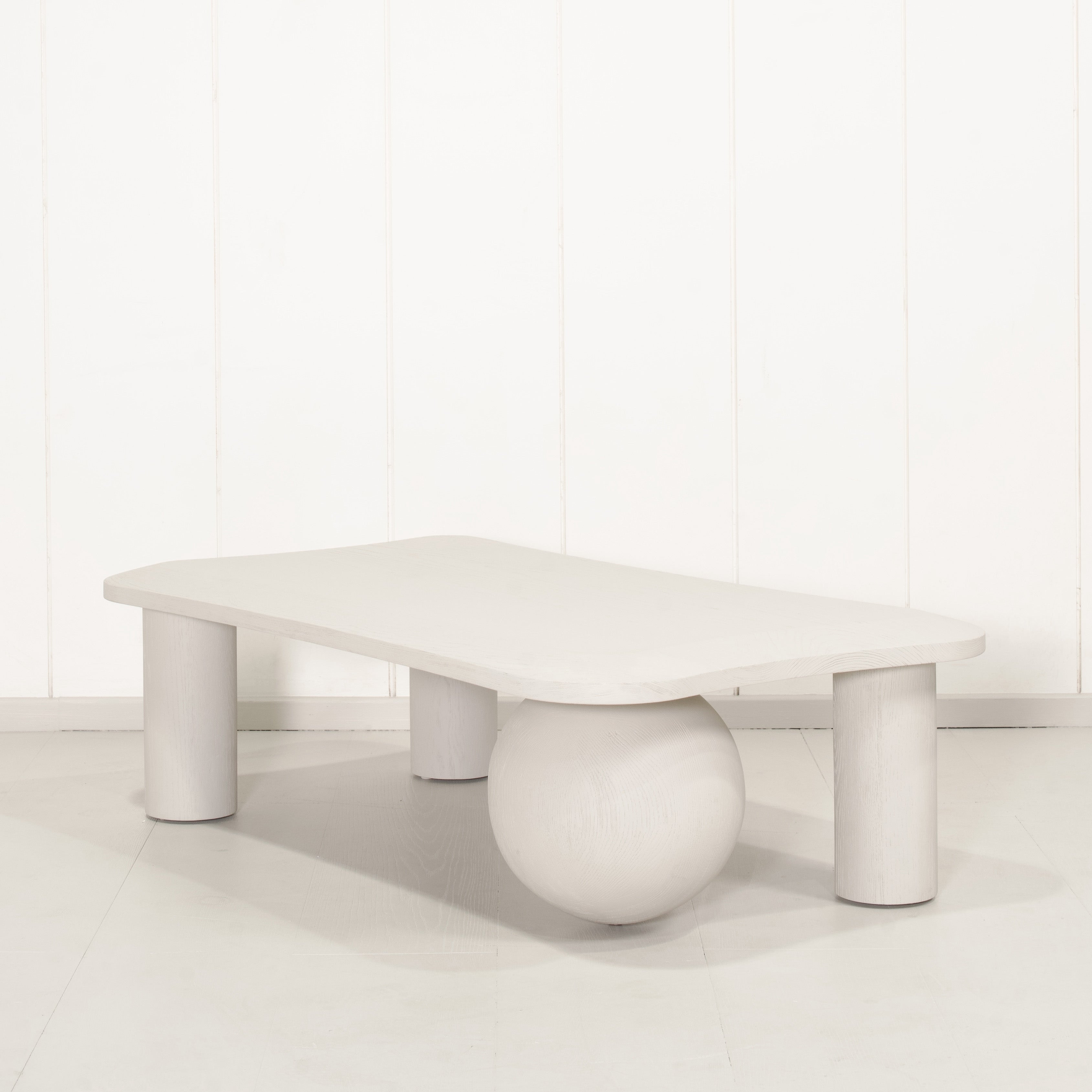 As Shown: in solid Ash wood wire brushed painted Revere Pewter