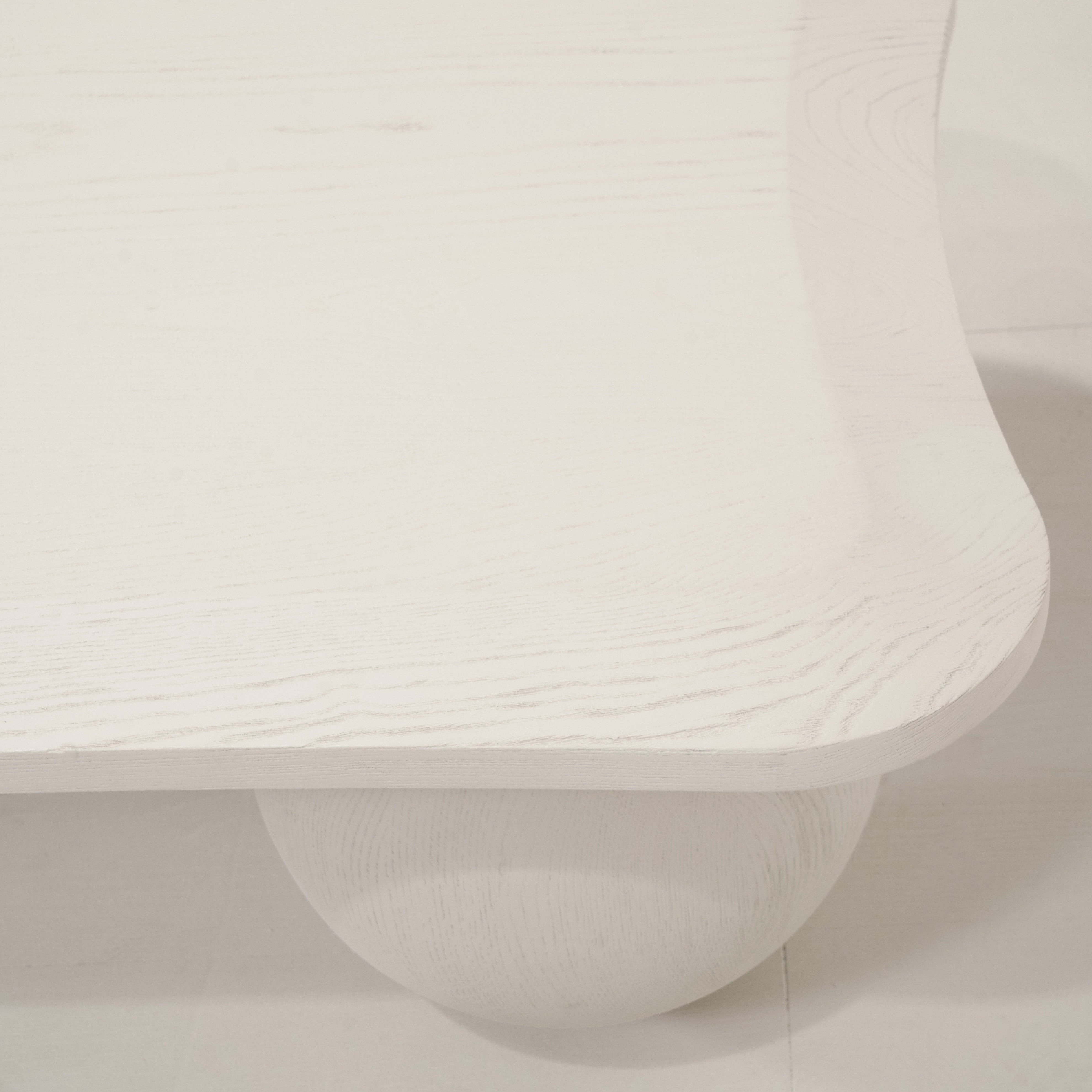 As Shown: in solid Ash wood wire brushed painted Revere Pewter