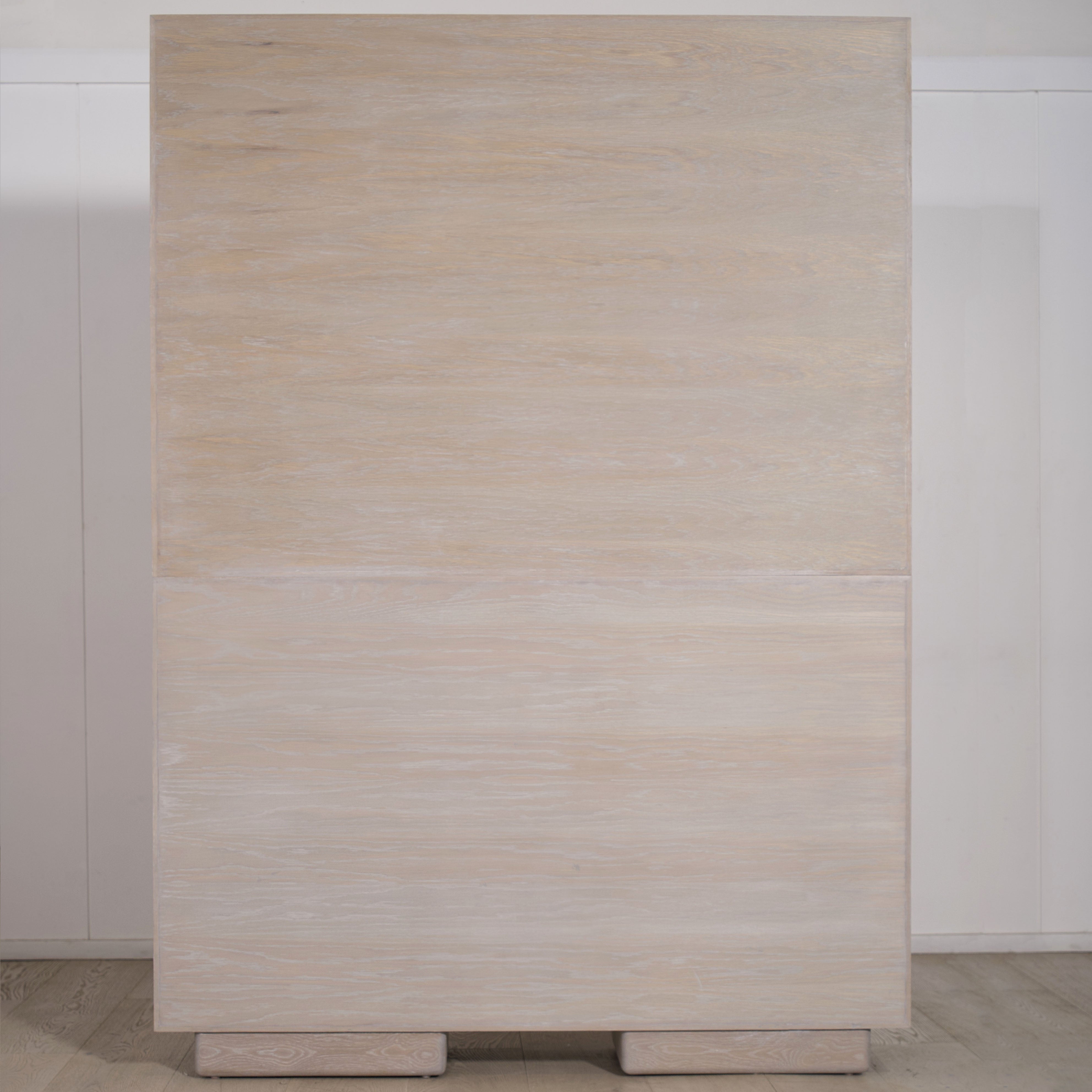 Muskoka Living Collection -Antique Beige (Discontinued Finish) Super White. Gaspar painted cane. Made to order at our LA Workshop.