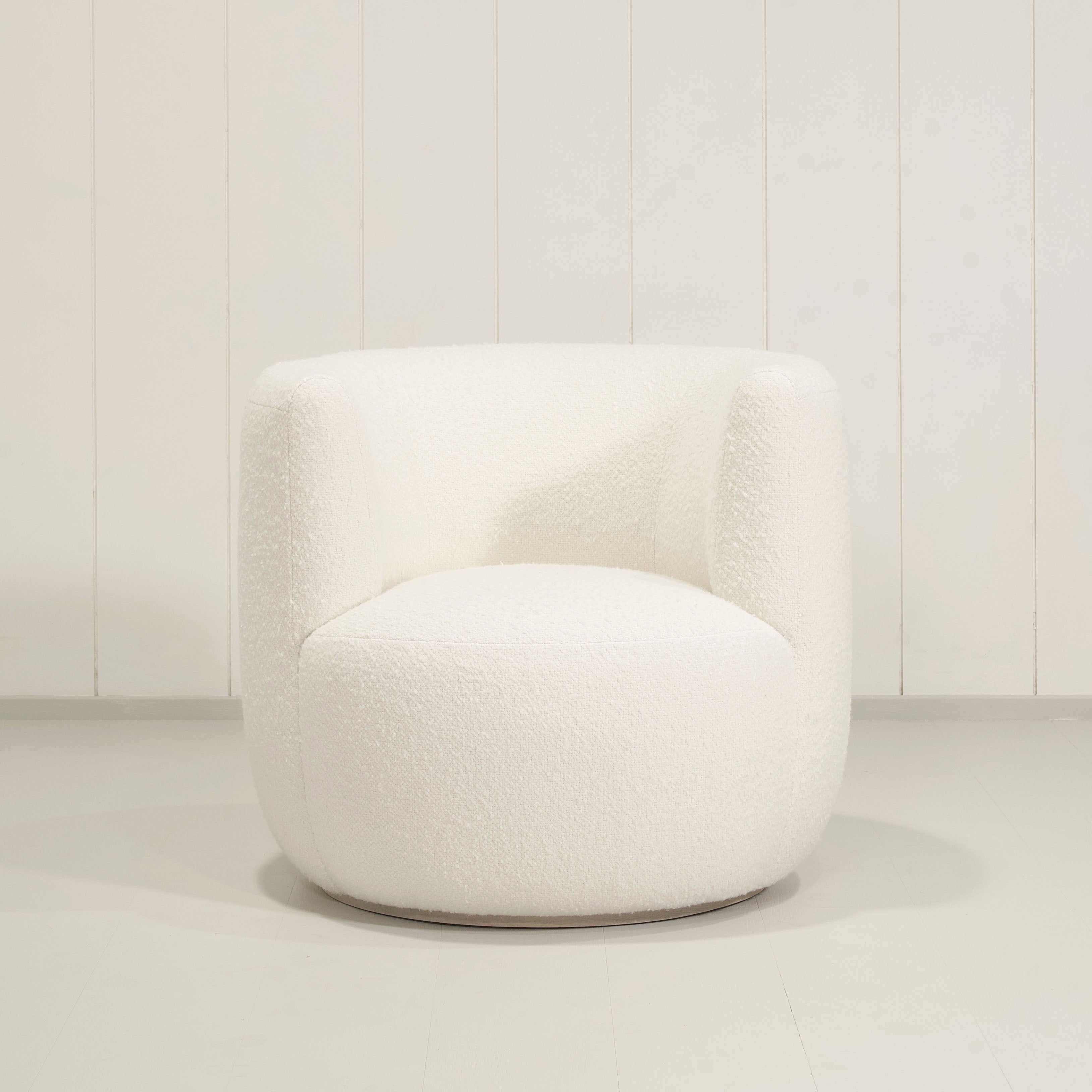 As Shown: in Berber White, stationary base.