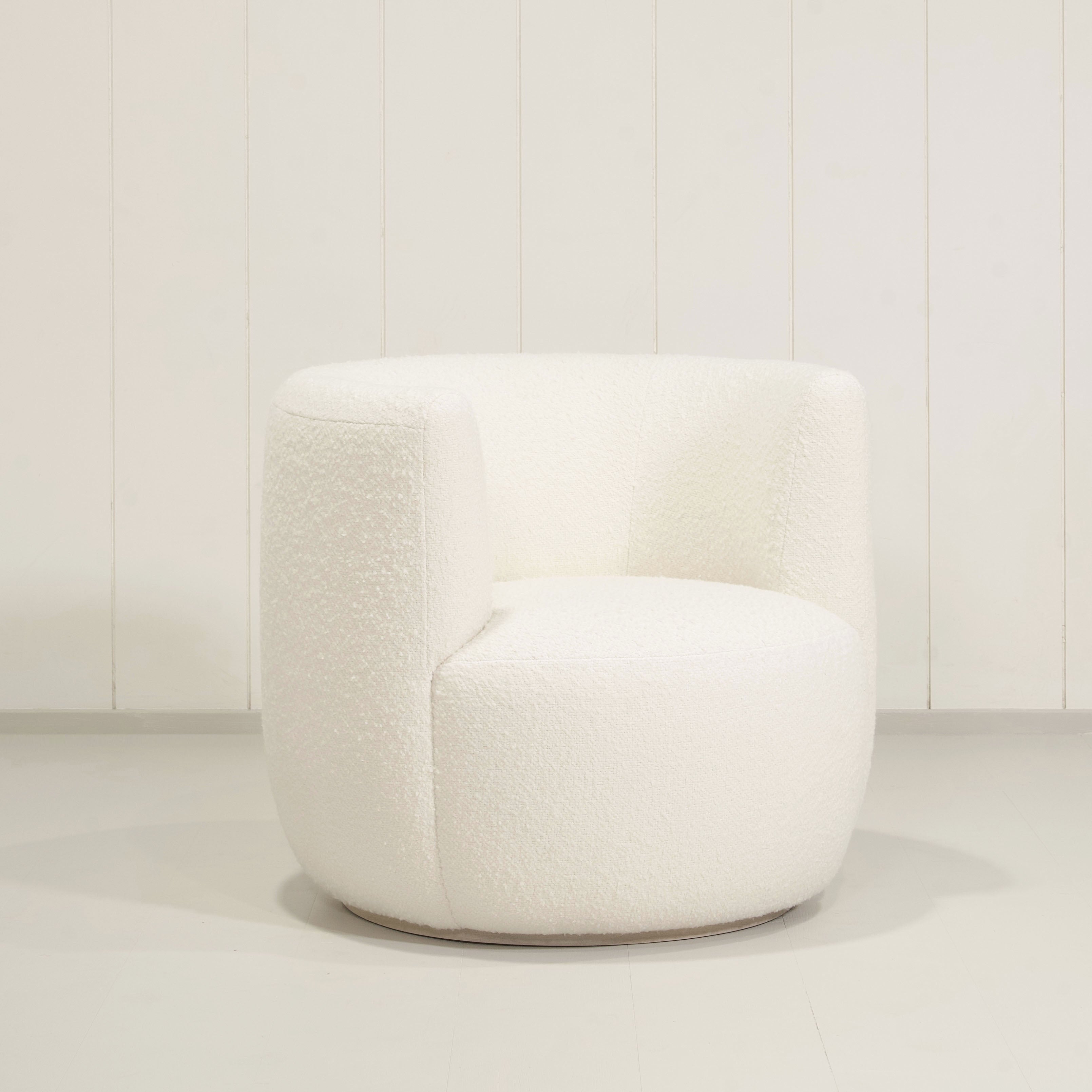 As Shown: in Berber White, stationary base.