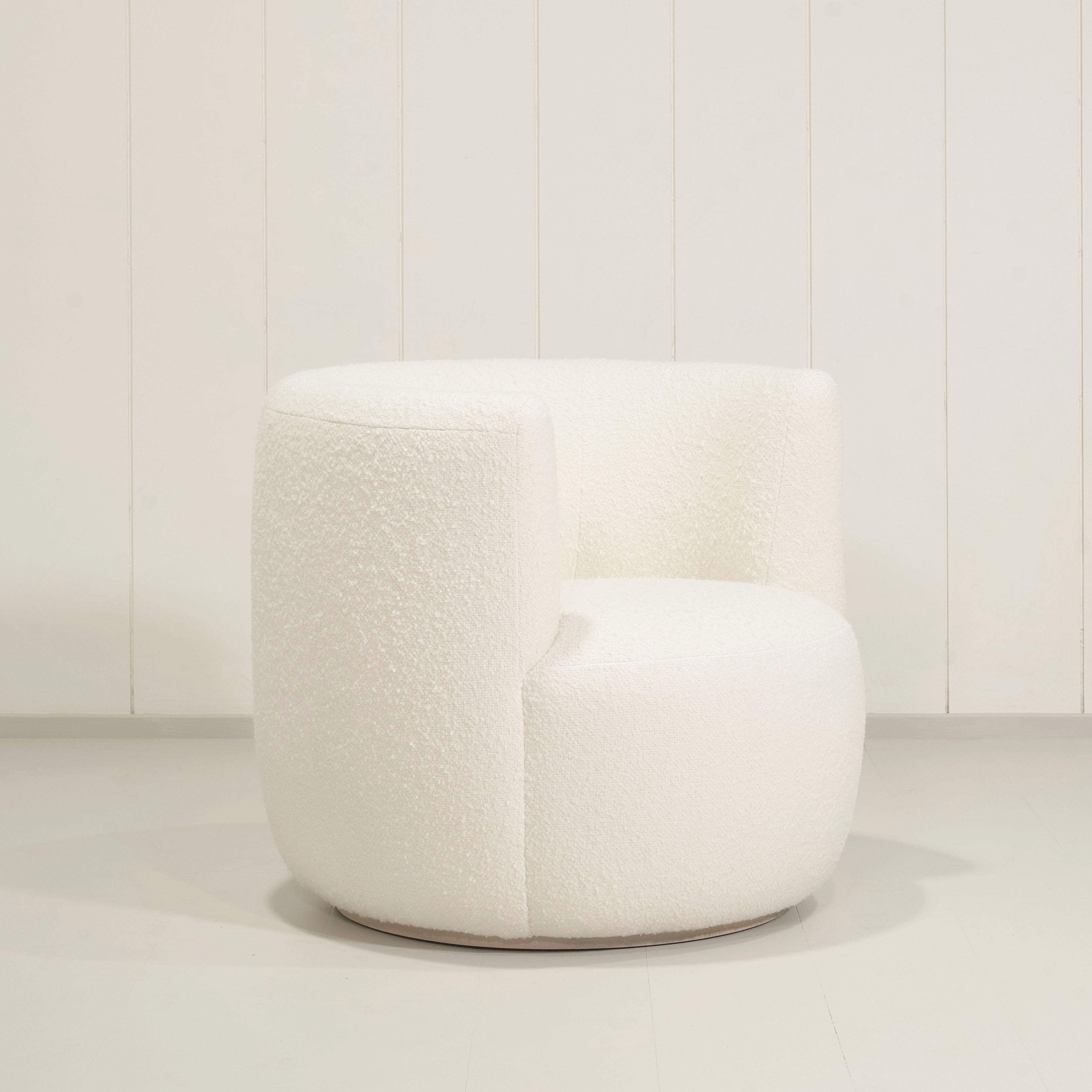 As Shown: in Berber White, stationary base.