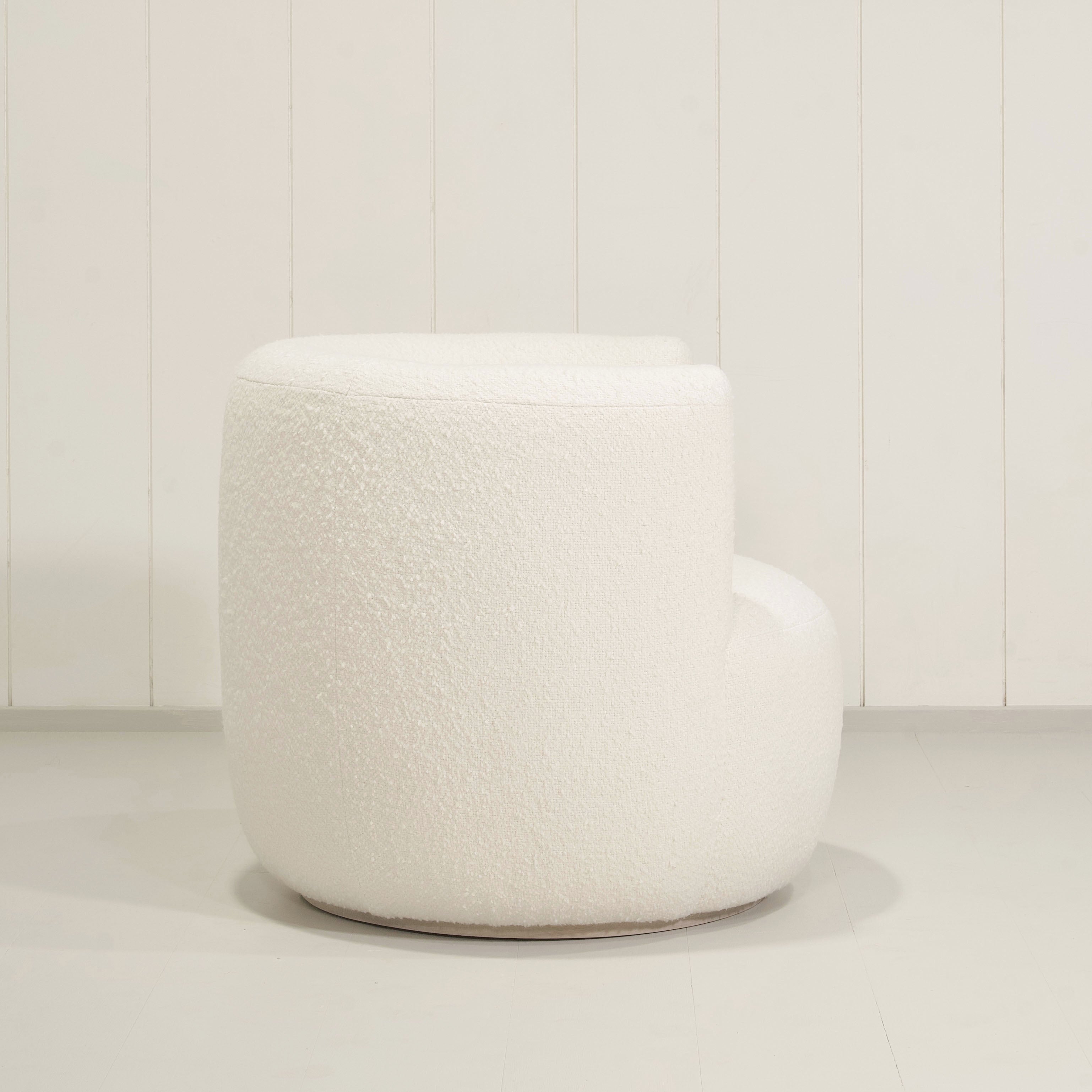 As Shown: in Berber White, stationary base.